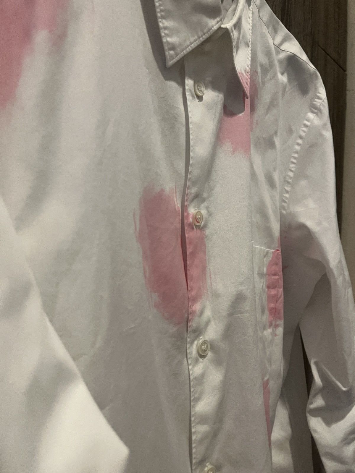 Comme des Garcons Homme Plus COMME des GARÇONS HOMME PLUS – Painted Cotton Shirt Size US M / EU 48-50 / 2 - 3 Thumbnail
