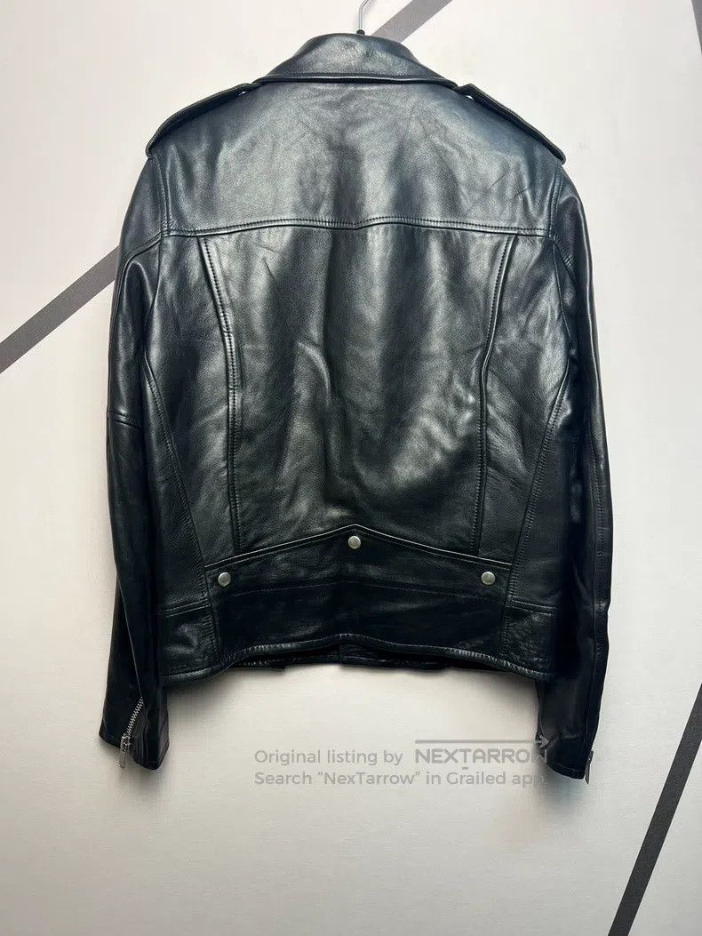 Saint Laurent Paris Saint Laurent Paris Sheepskin Motorcycle Leather Jacket Size US M / EU 48-50 / 2 - 2 Thumbnail