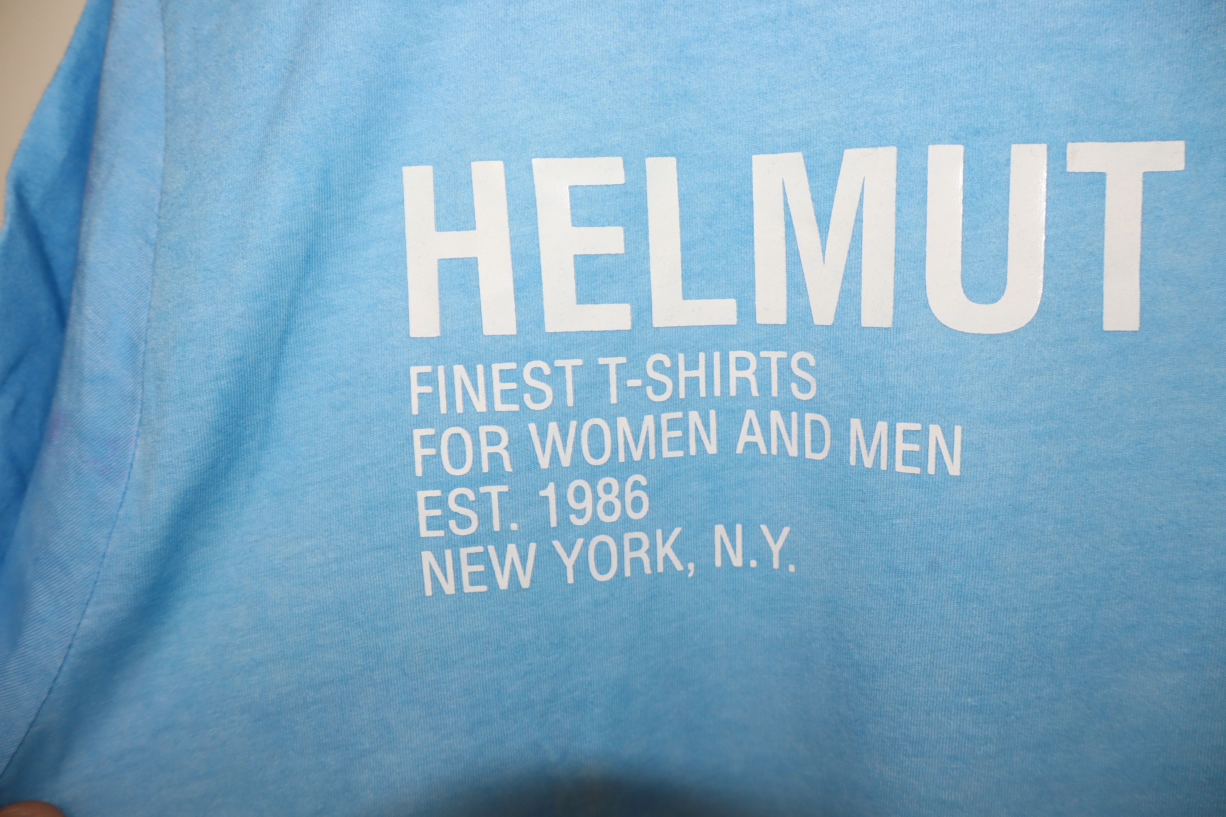 Helmut Lang washed effect logo t-shirt Size US M / EU 48-50 / 2 - 6 Thumbnail