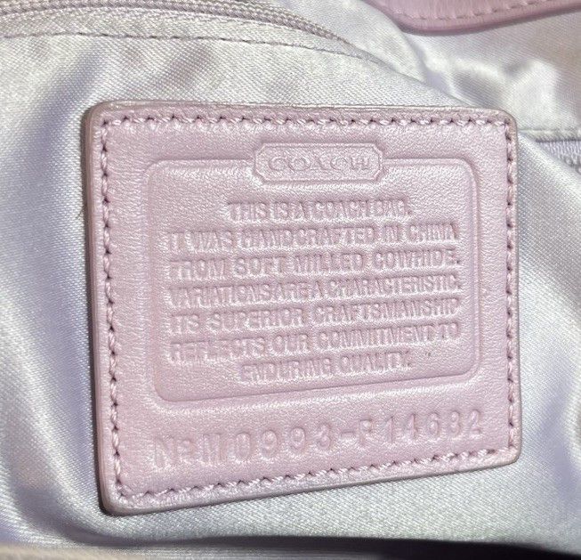 Coach Vintage Coach Penelope Crossbody Lilac Purple Leather Bag Size ONE SIZE - 11 Thumbnail