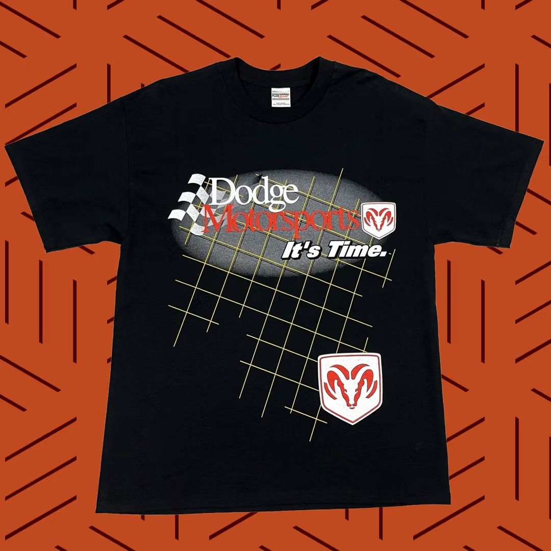 Vintage VTG 90s Dodge Motorsports Shirt Mens L Black Nascar Racing RAM Graphic Tee Size US L / EU 52-54 / 3 - 1 Thumbnail