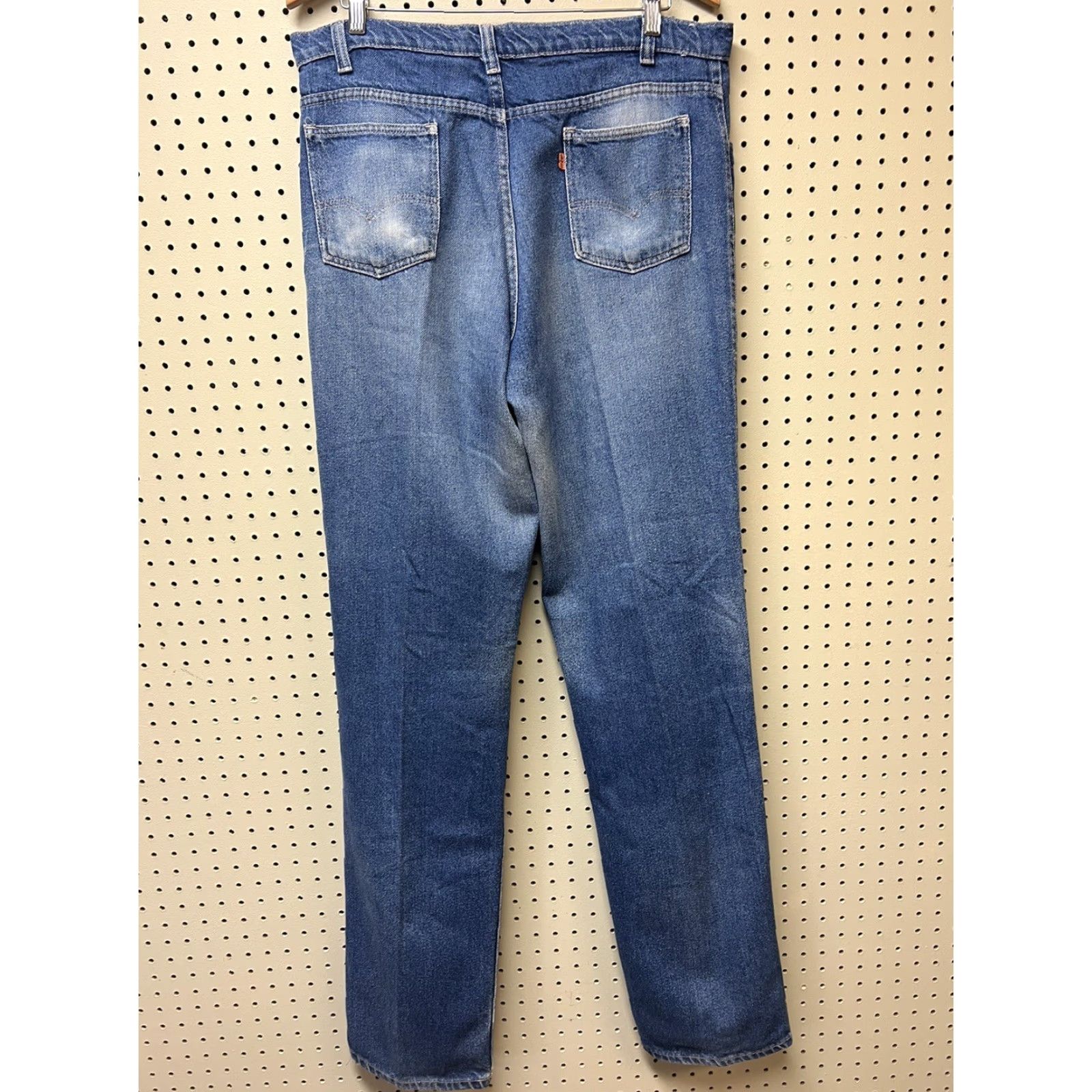 Levi's VINTAGE Levi's Jeans 36x38 Orange Tab Blue Denim 36 38 Men Regular Straight USA Levi's 285 285 Model High Rise Classic Patina Size US 36 / EU 52 - 2 Thumbnail