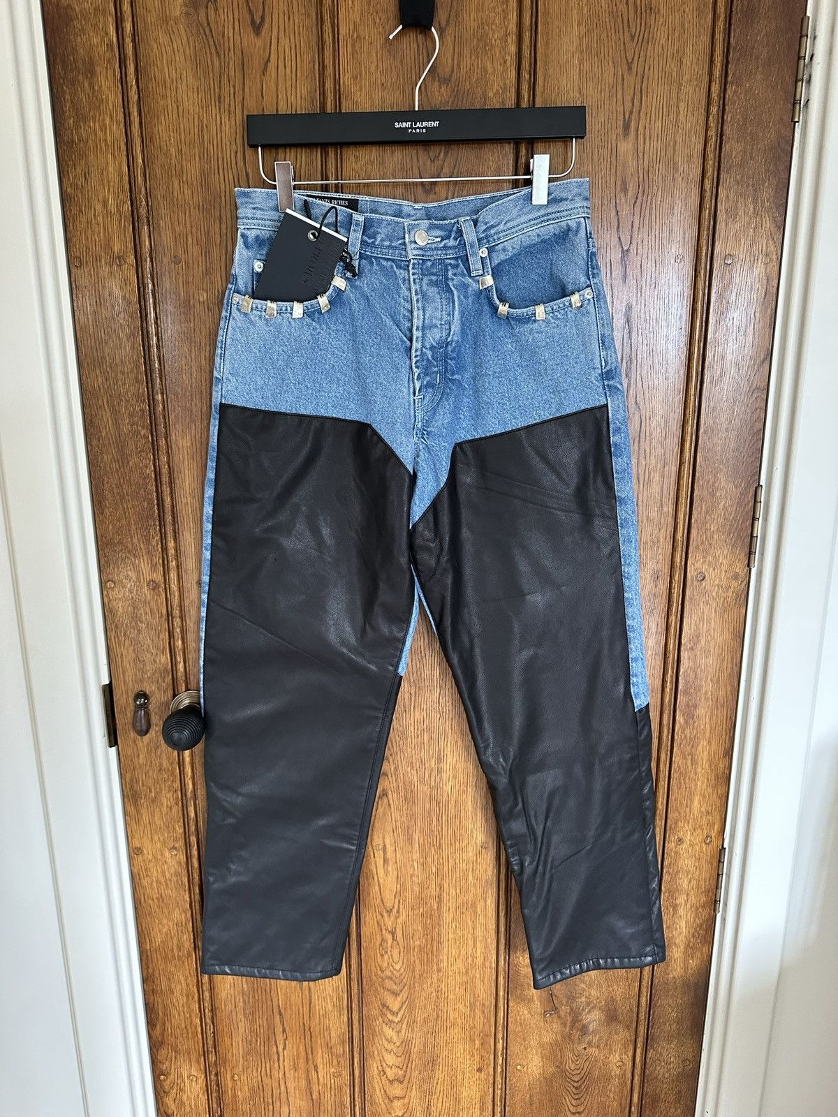 Enfants Riches Deprimes Enfants Riches Déprimés leather denim carpenter denim jeans Size US 28 / EU 44 - 3 Thumbnail