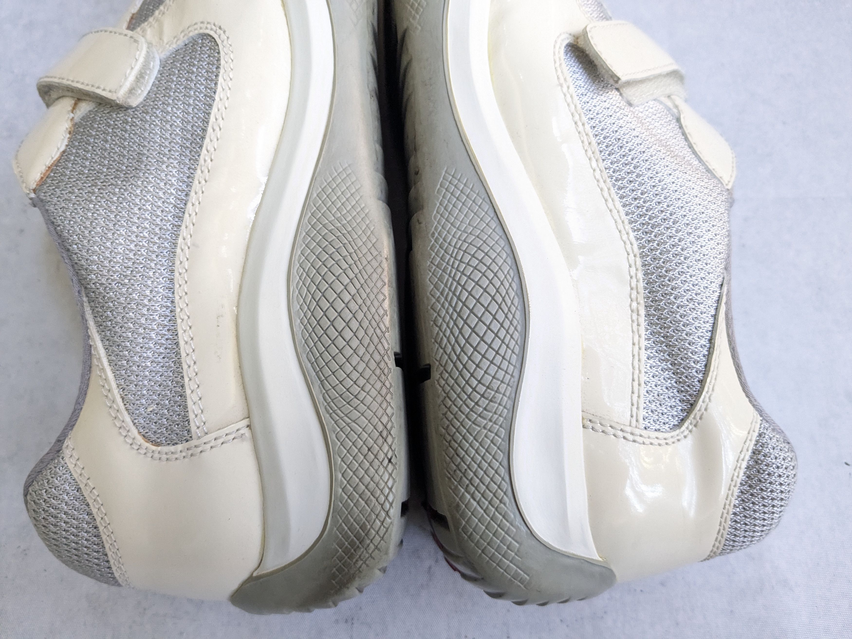 Prada Prada America's Cup Sneakers Off White Patent Leather 11 Size US 11 / IT 41 - 10 Thumbnail