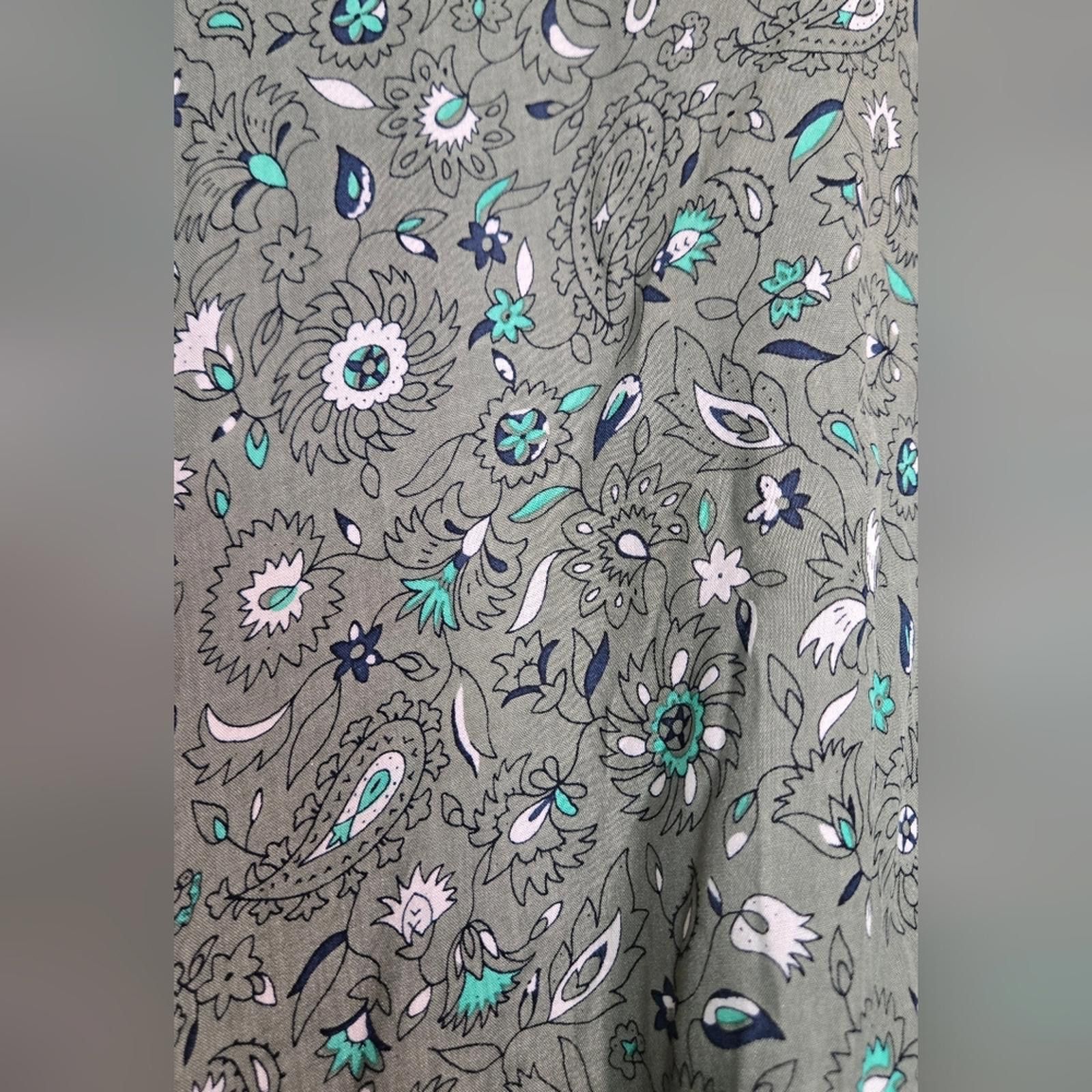 Other LOFT Green Paisley Floral Wrap Size S / US 4 / IT 40 - 7 Thumbnail