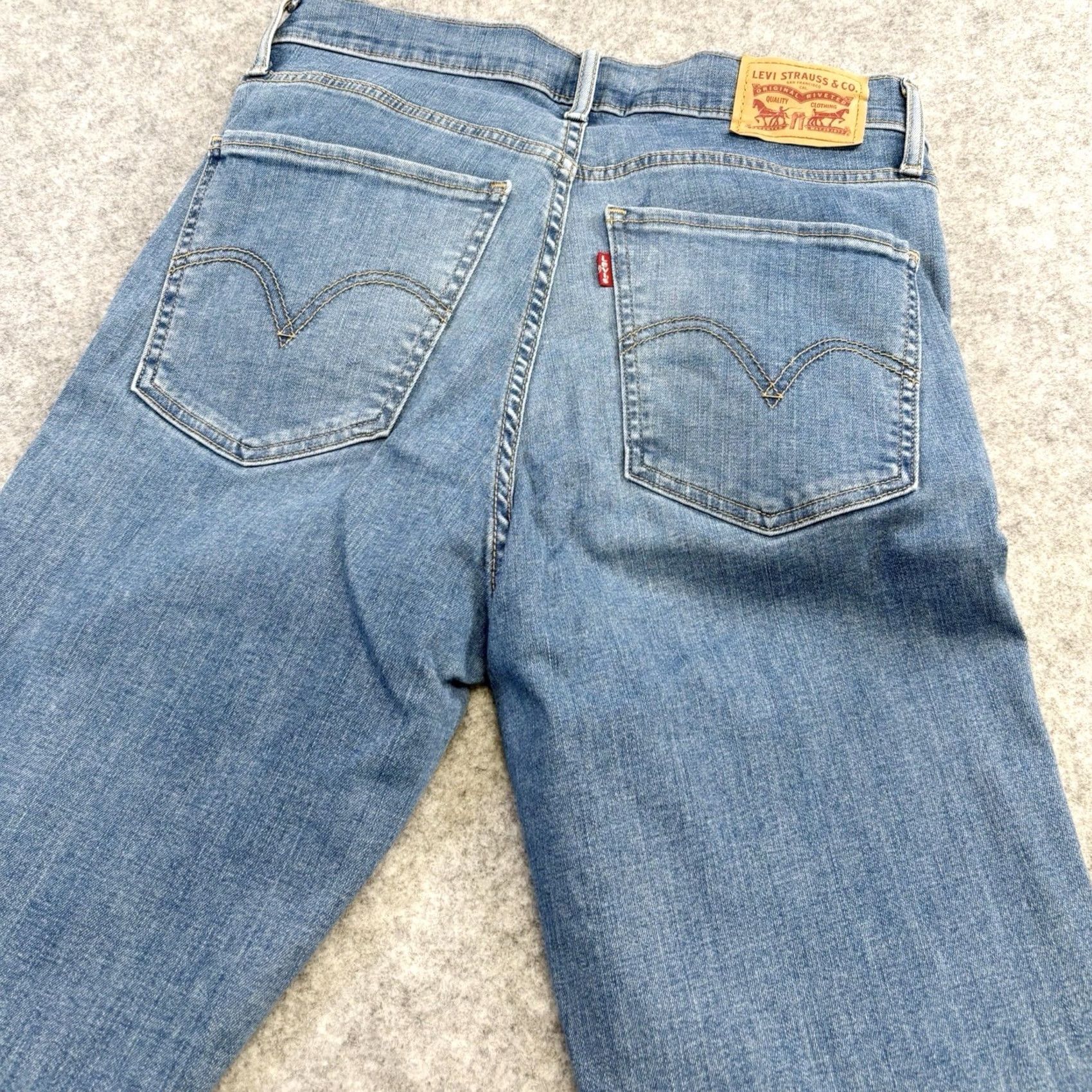 Levi's Levi’S mile high super skinny jeans women'S blue zip fly pants denim classic Size 30" / US 8 / IT 44 - 6 Thumbnail