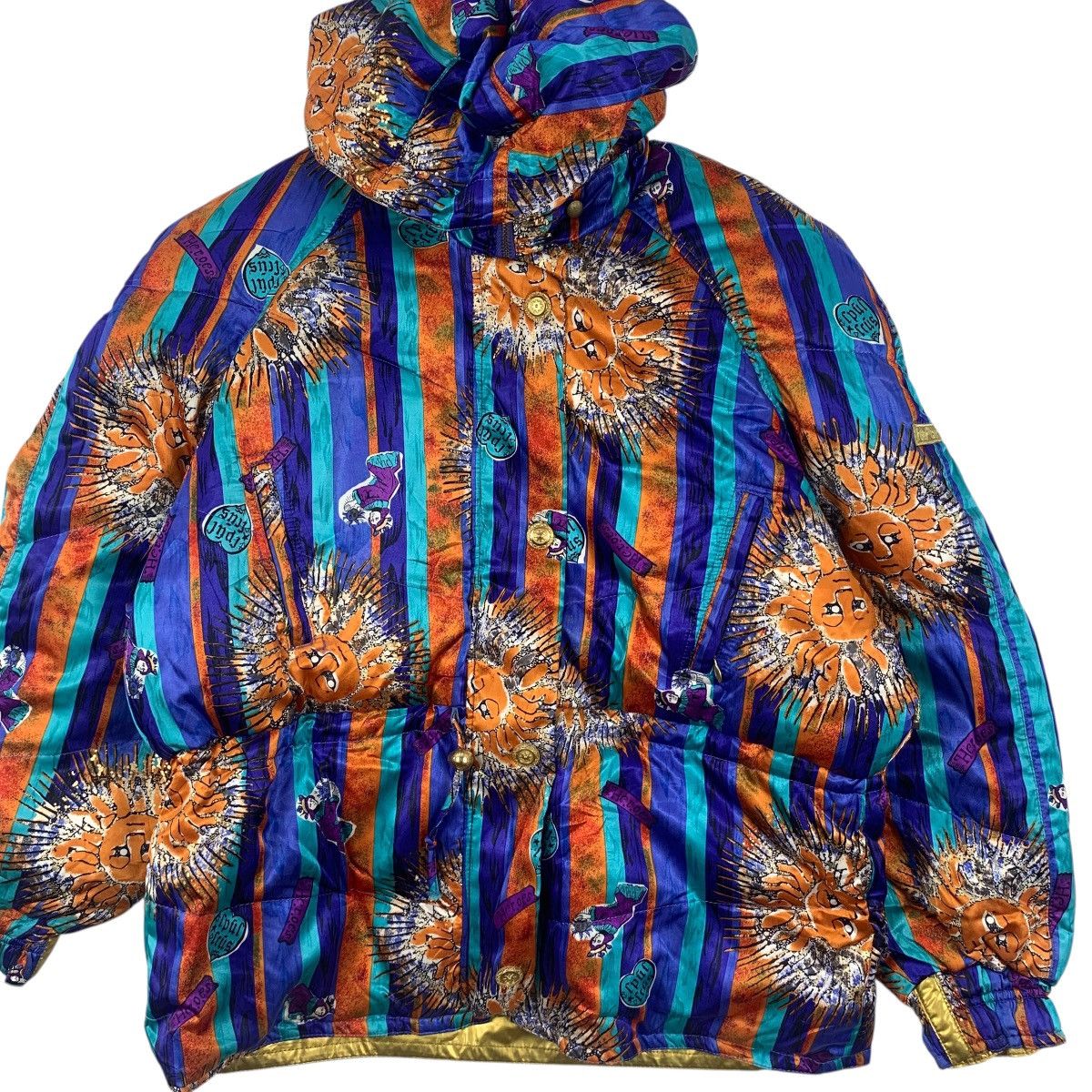 Vintage Vintage LAFONT ITALY SUNFLOWER Reversible Jacket Ski Size XXL / US 16-18 / IT 52-54 - 4 Thumbnail