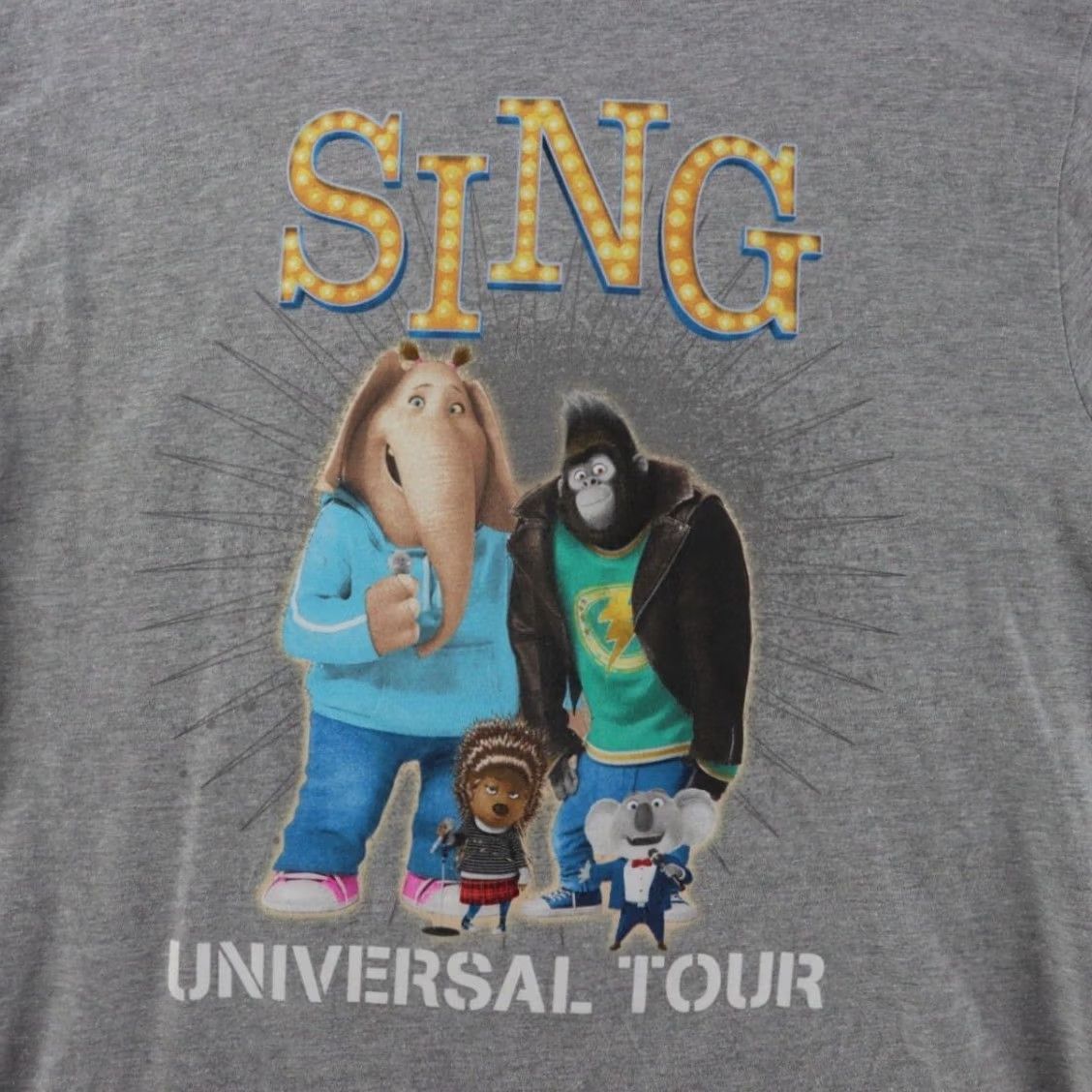 Vintage Universal Studios Sing Movie T-Shirt Mens Large Gray USH Rare Shirt Magnus Size US L / EU 52-54 / 3 - 2 Thumbnail