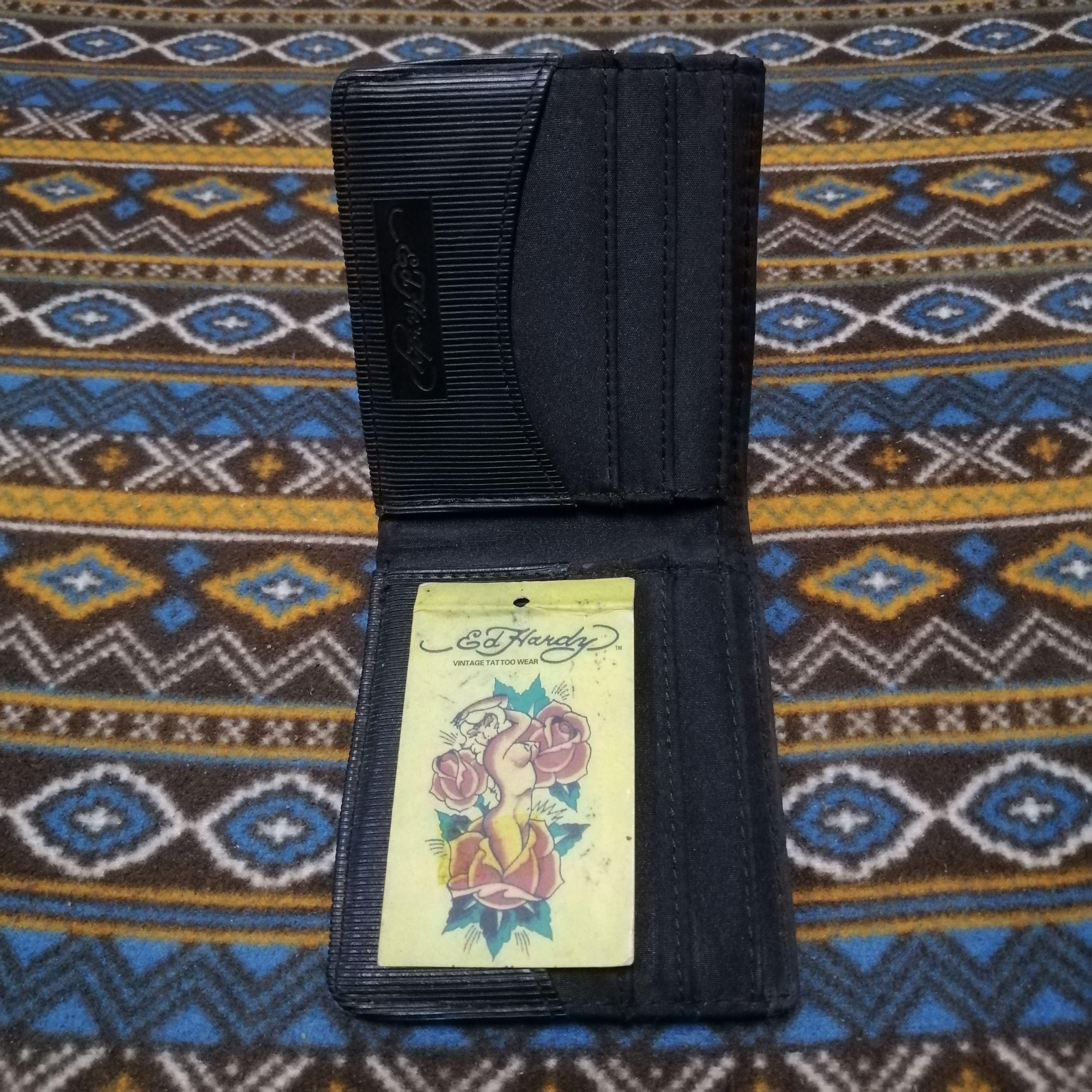 Ed Hardy Vintage Ed Hardy Olive Skull Wallets Size ONE SIZE - 10 Thumbnail