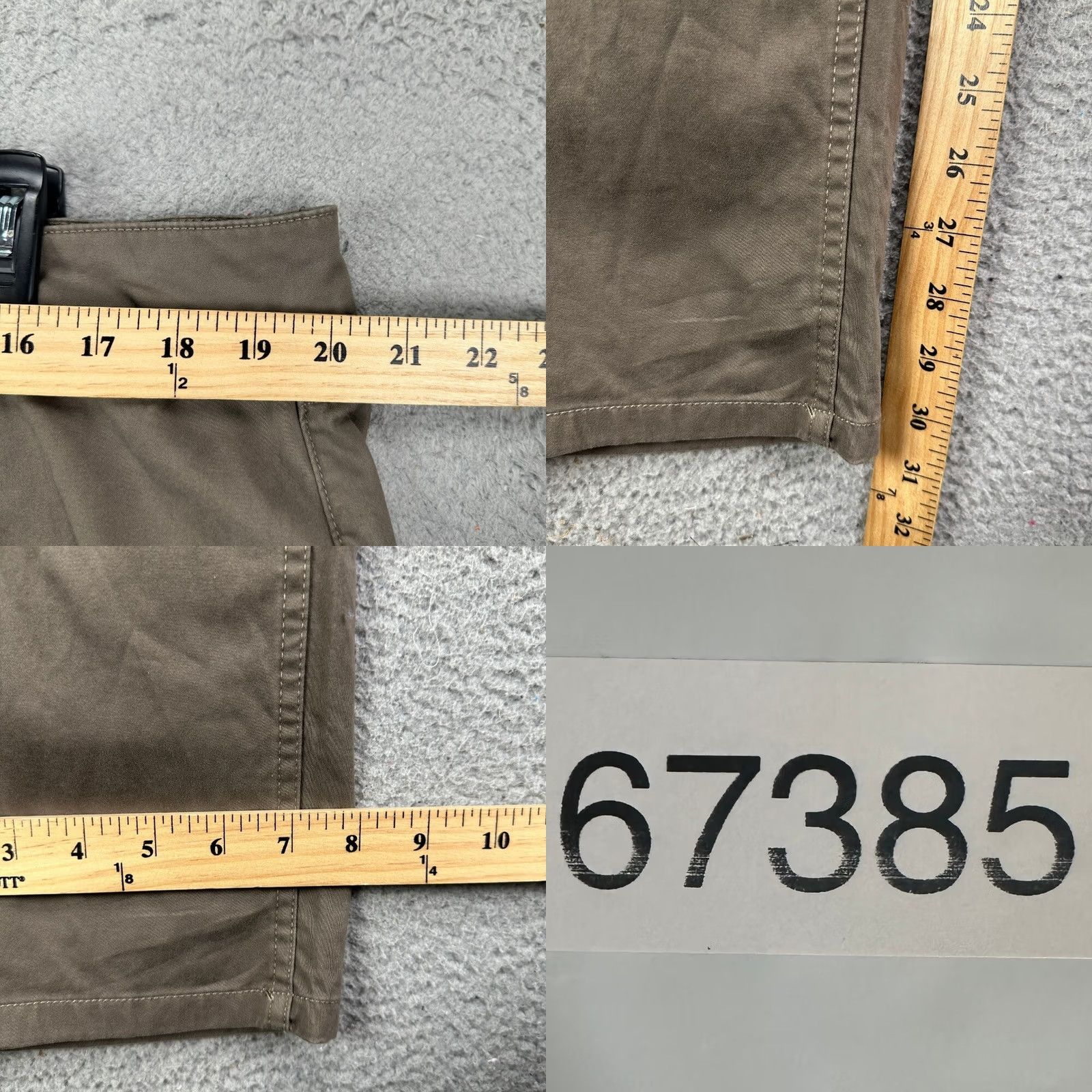 George George Chino Pants Mens 42X30 Brown Khakis Performance Stretch Straight Fit NEW Size US 42 / EU 58 - 8 Thumbnail