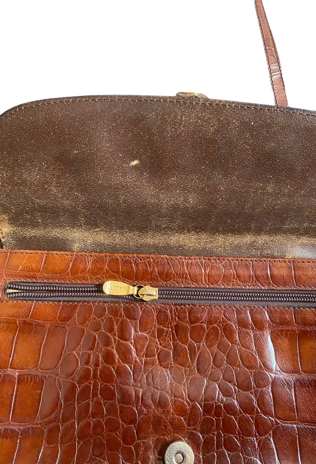 Rare Design Vintage Brand Bally Crossbody Leather Bag 1990s