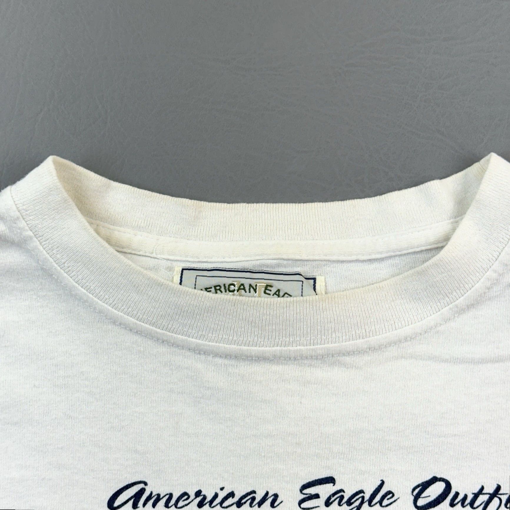 American Eagle Outfitters VINTAGE American Eagle Outfitters Shirt Mens L White 90s Graphic Print Crew Neck Short Sleeve Logo 1990s Outdoor Grunge Classic Art 90s Mens T-Shirt Size US L / EU 52-54 / 3 - 6 Thumbnail
