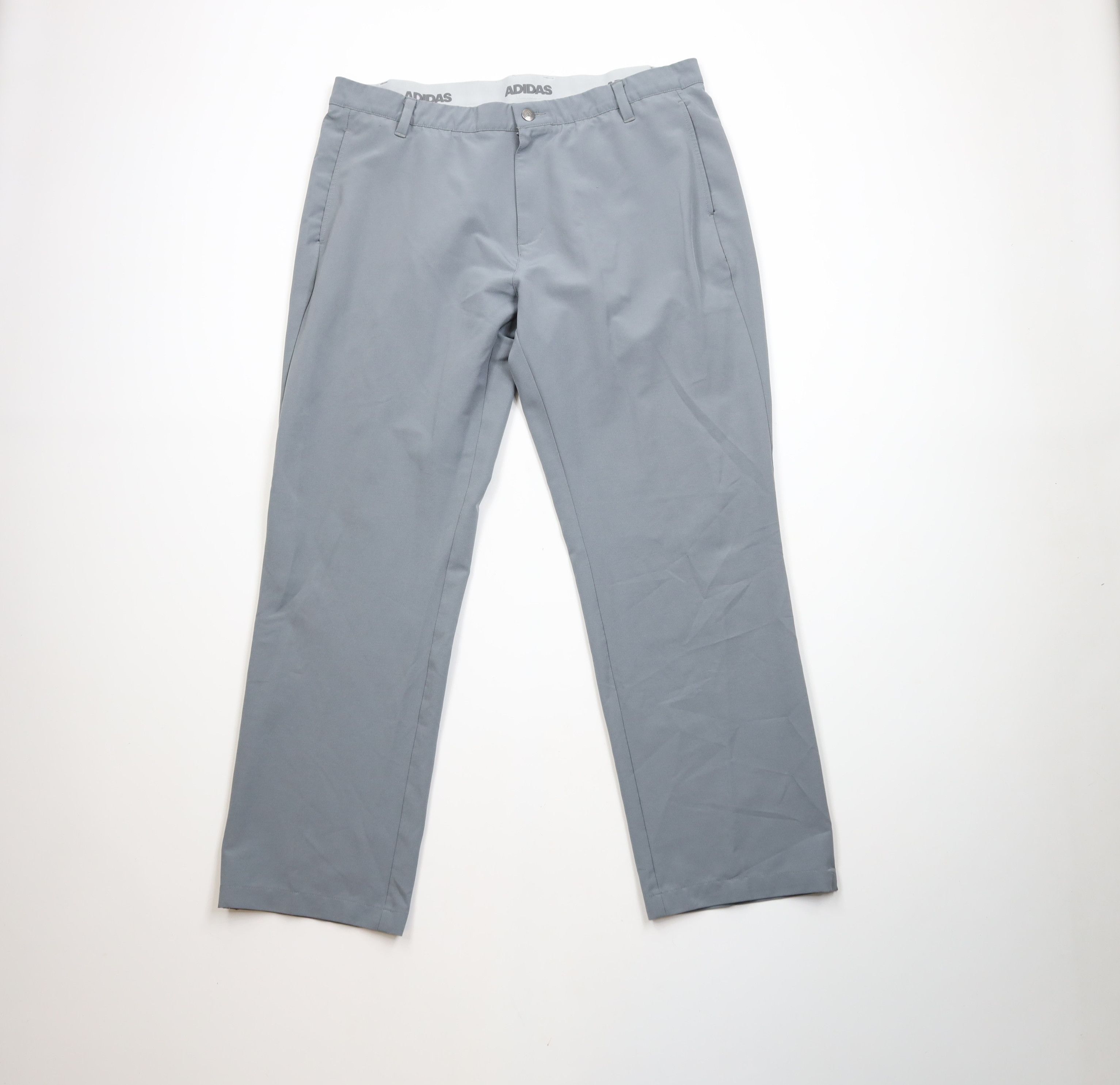 Adidas × Vintage Vintage Y2K Adidas Golf Stretch Wide Leg Chino Pants Gray Size US 40 / EU 56 - 1 Thumbnail