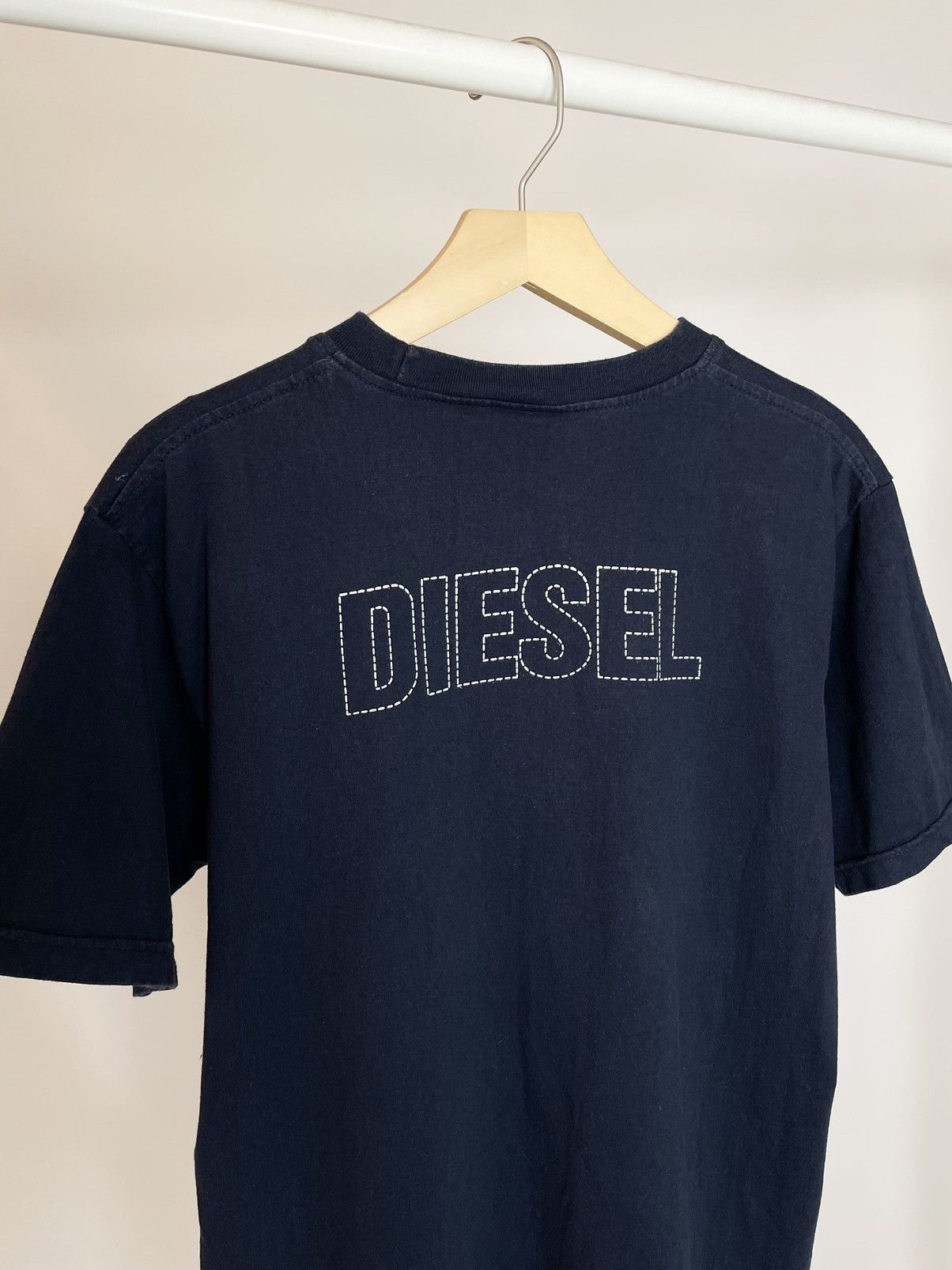 Diesel DIESEL 🥶 Vintage D logo dark blue punk tee t shirt Size US L / EU 52-54 / 3 - 8 Thumbnail