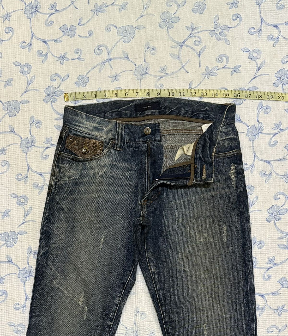 Global Work × Vintage Japanese Global Work Streetwear Flared Distressed Denim Size US 32 / EU 48 - 4 Thumbnail