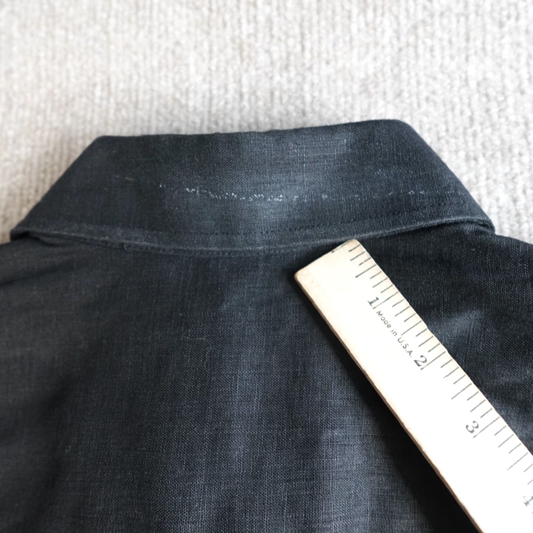 Vintage Ramon Puig Shirt 2XL Short Black Linen Button-Up Size US XXL / EU 58 / 5 - 8 Thumbnail