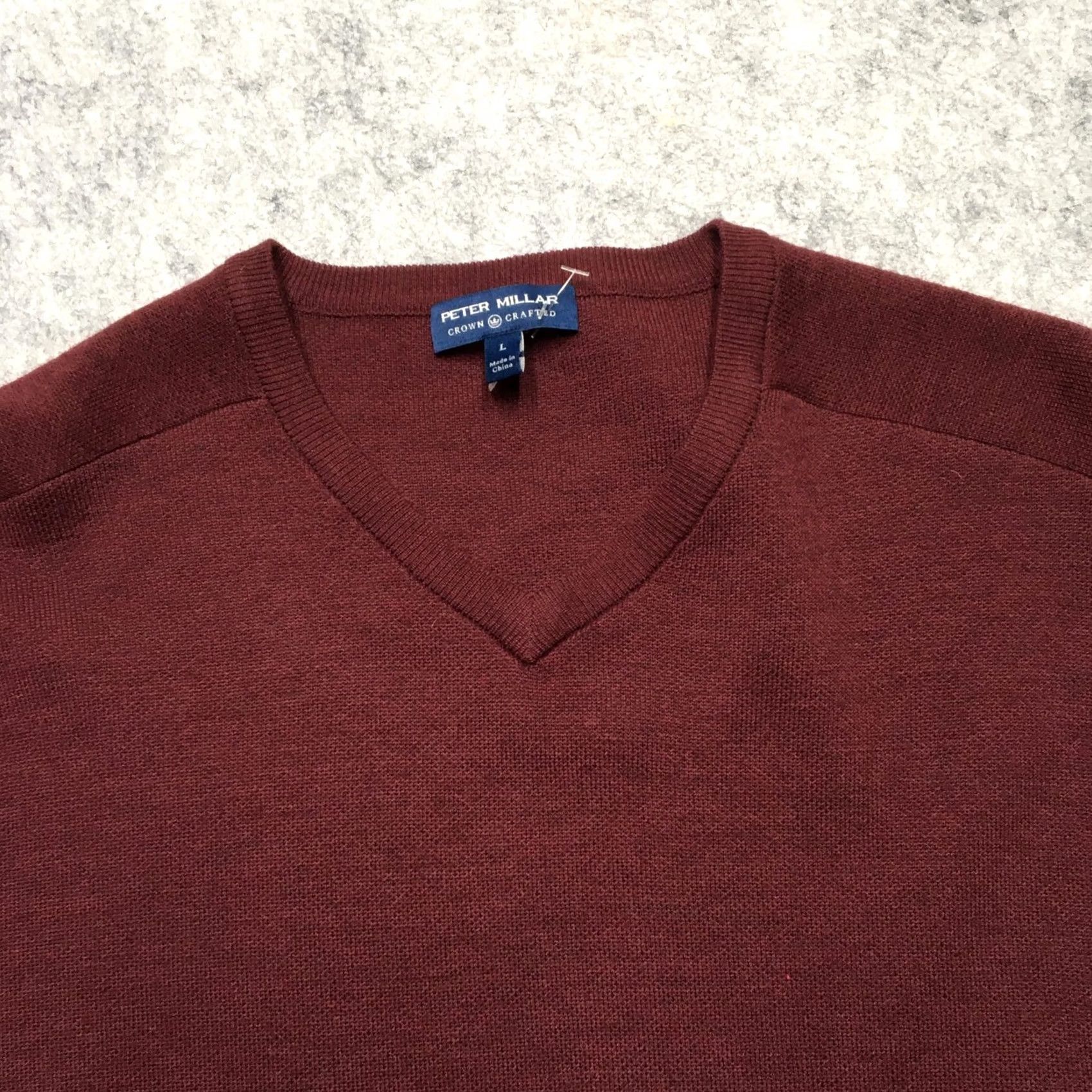 Peter Millar VINTAGE? No. Peter Millar Crown Crafted Interlock Sweater Mens L Red Merino Wool Knit Golf Size US L / EU 52-54 / 3 - 4 Thumbnail