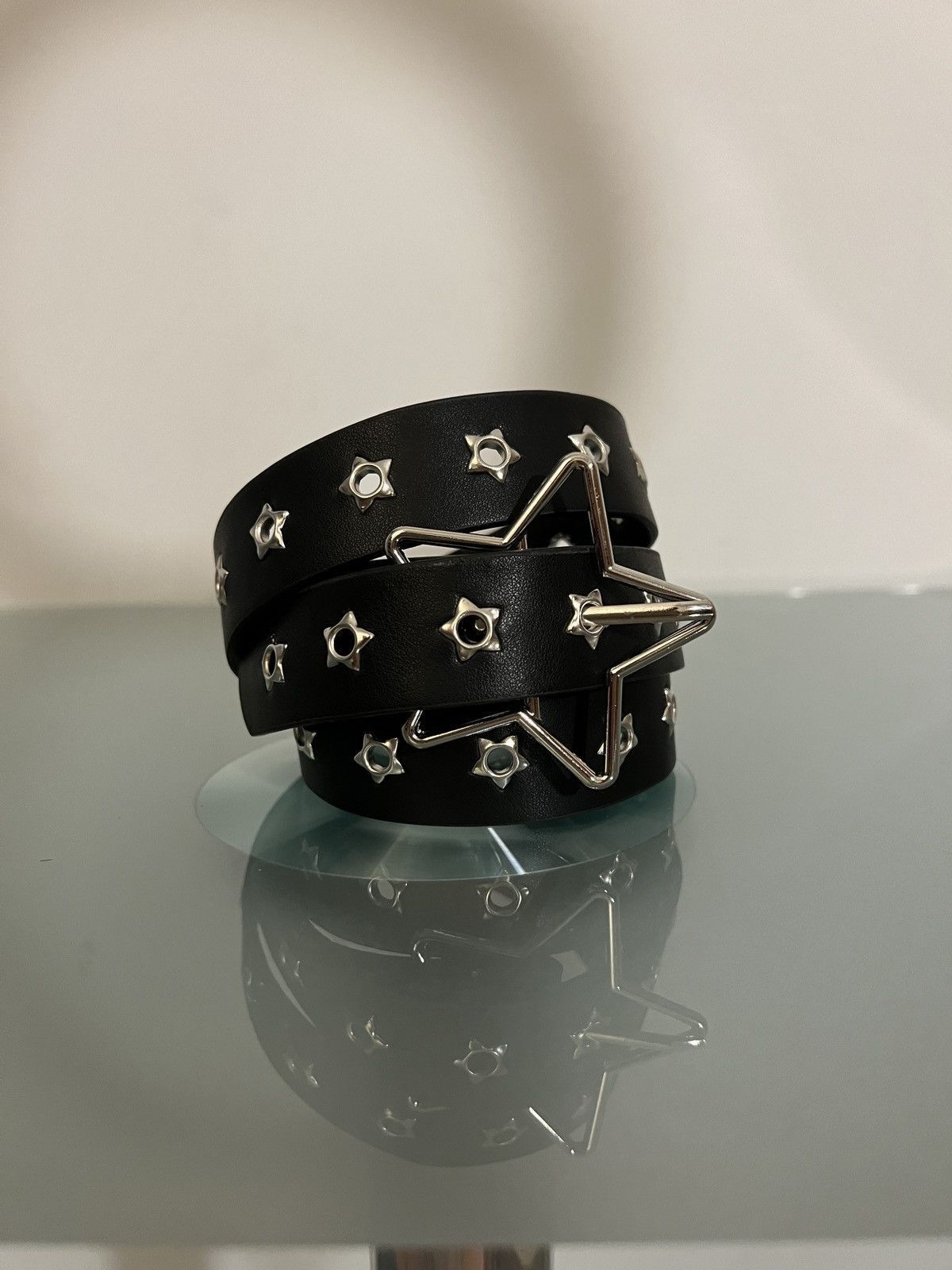 Japanese Brand C2 - Star Buckle Grommet Belt Size ONE SIZE - 1 Thumbnail
