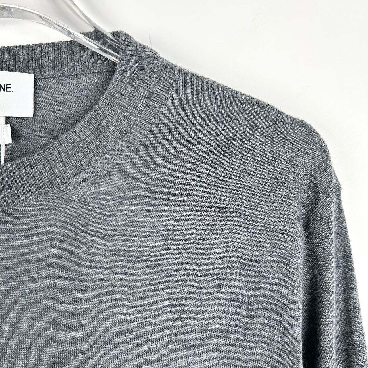 Thom Browne Thom Browne Classic Four-Stripe Grey Round Neck Wool Knitted Size US M / EU 48-50 / 2 - 6 Thumbnail