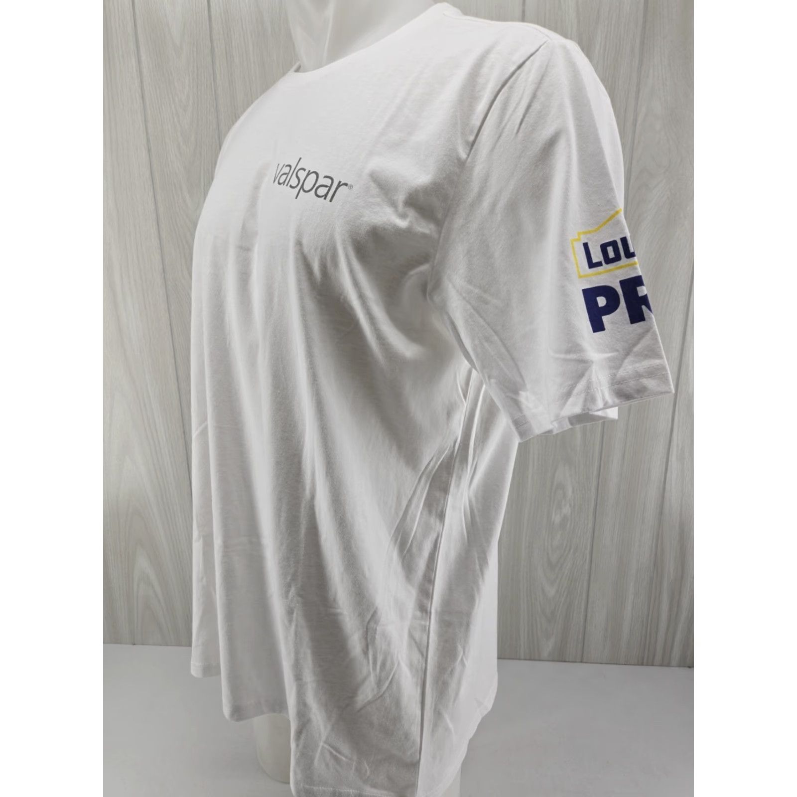 Vintage Lowes Pro Promotional Valspar Shirt Unisex Size XL White Cotton Blend Shirt Mens Short Sleeve Crew Neck T-Shirt Size US XL / EU 56 / 4 - 3 Thumbnail