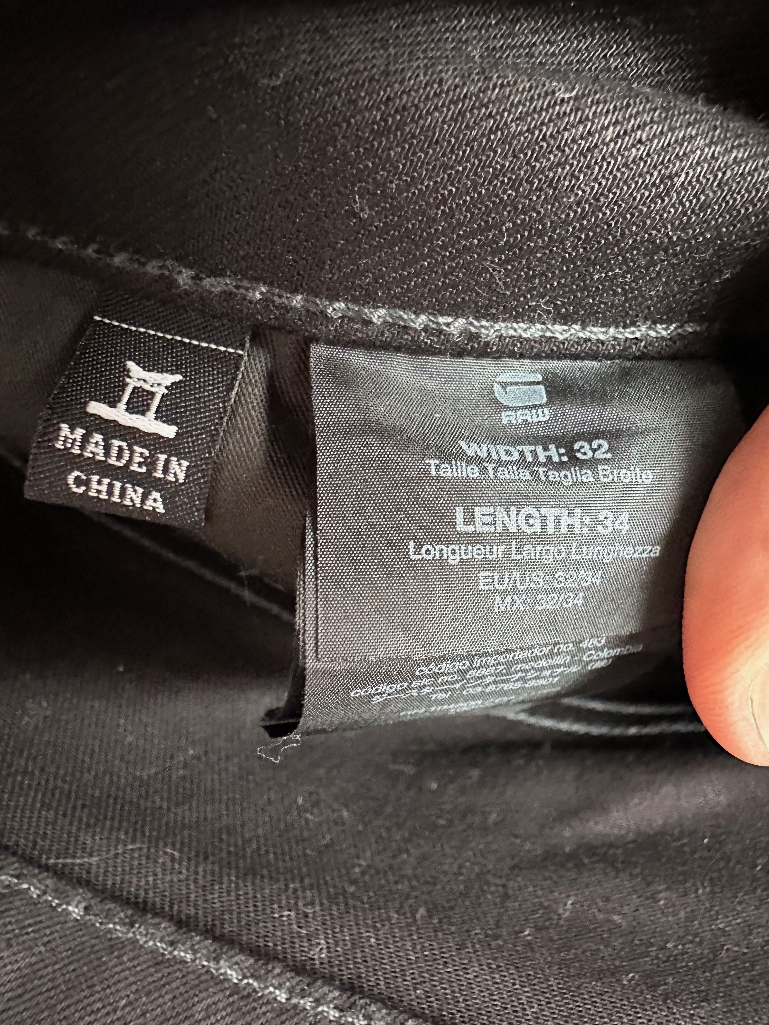 G-Star G-Star 3301 Slim Black Stretch denim jeans pants Size US 32 / EU 48 - 4 Thumbnail