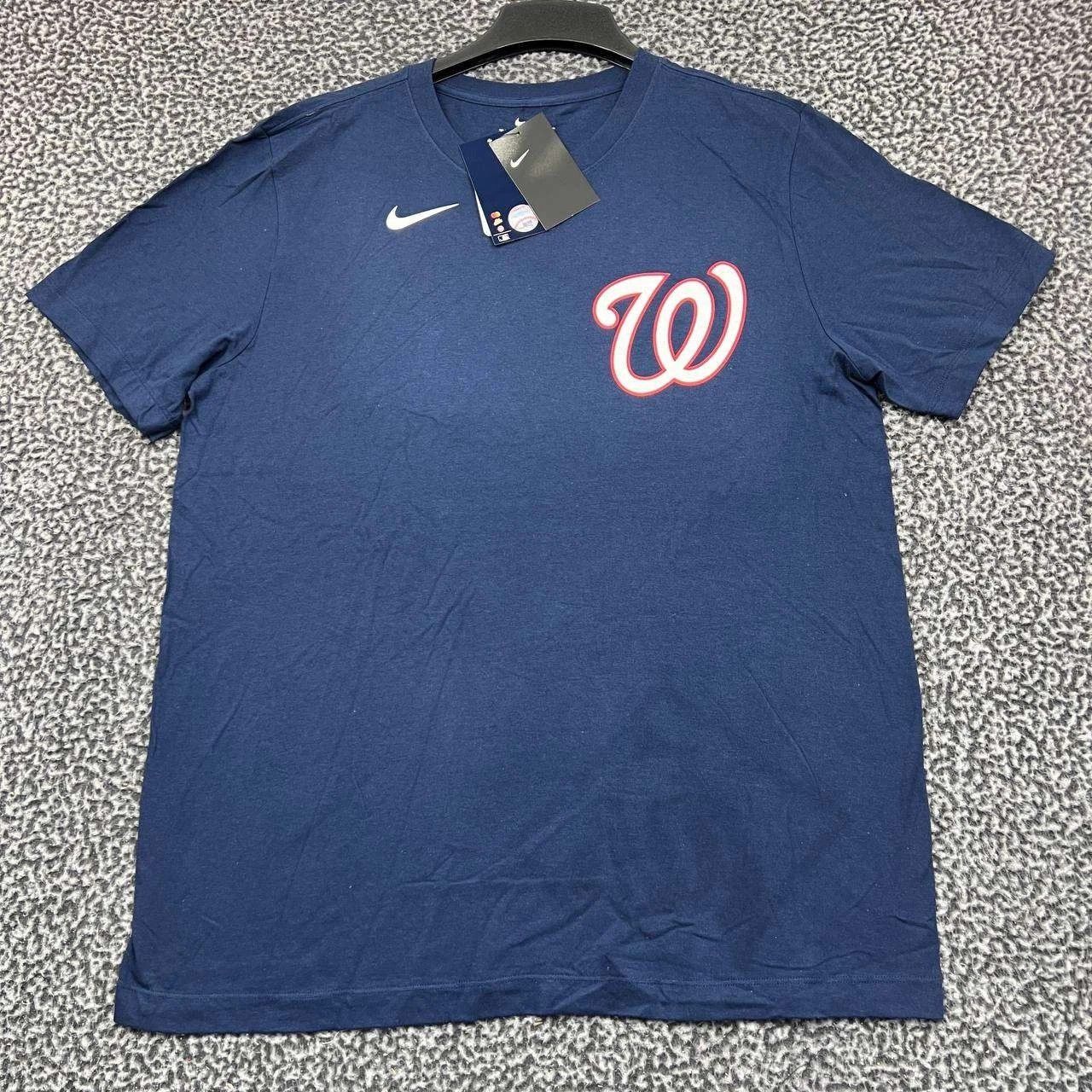 Nike Nike Shirt Men Large Washington Nationals Crew Neck Cotton L Size US L / EU 52-54 / 3 - 1 Thumbnail