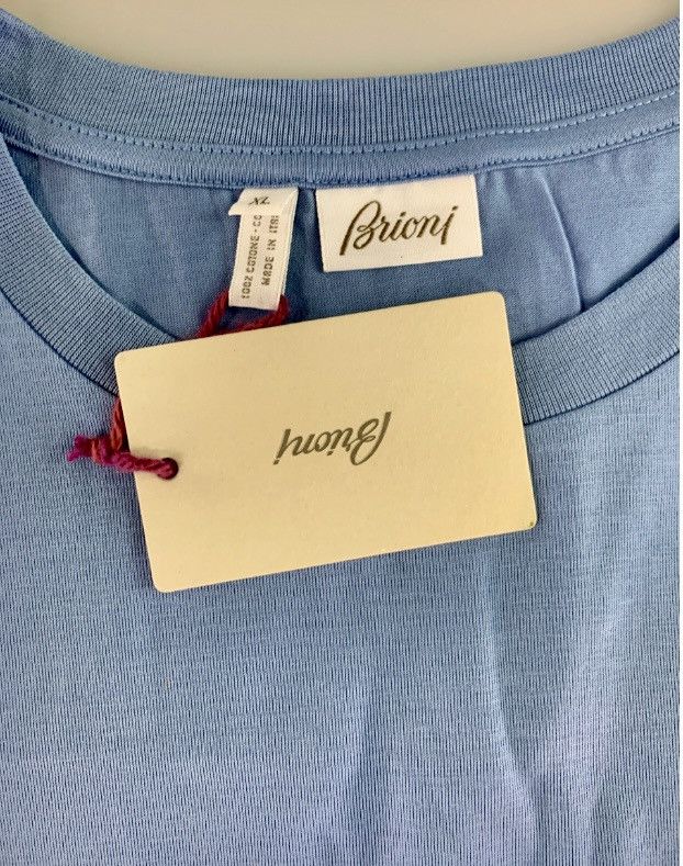 Brioni Brioni 🇮🇹 bleu marine sailing t-shirt XL NEW Size US XL / EU 56 / 4 - 8 Thumbnail