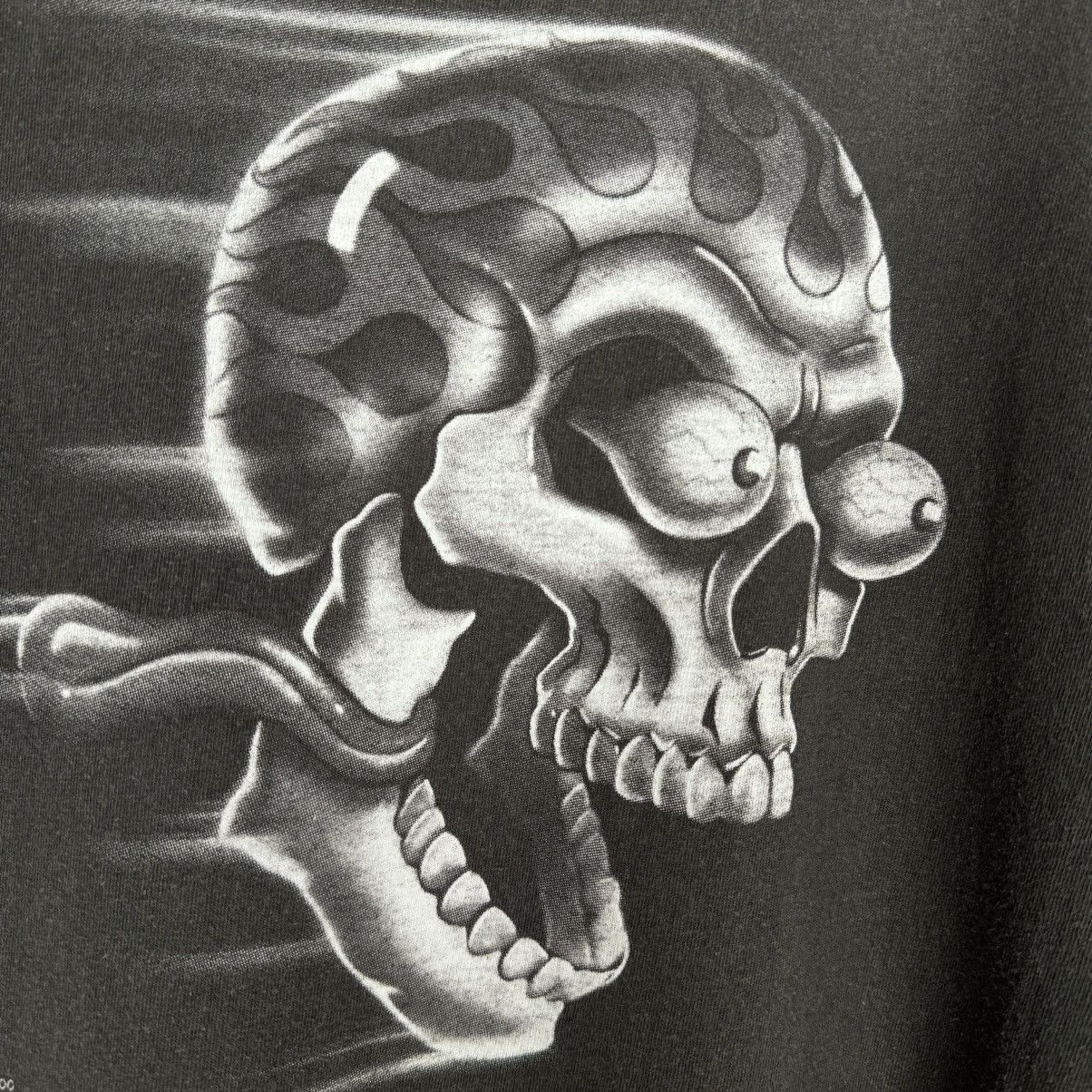 Harley Davidson Vintage 2000 Liquid Blue Skull ‘Shut Up And Ride’ T Shirt Size US XXL / EU 58 / 5 - 4 Thumbnail