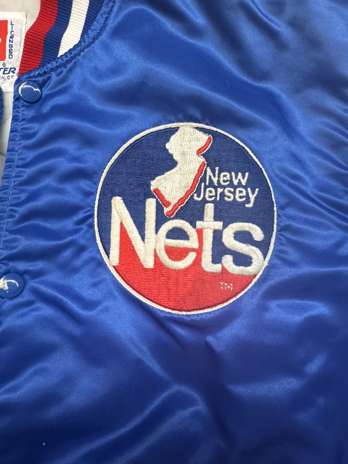 NBA × Starter Vintage 1985 New Jersey Nets Bomber Jacket Size US L / EU 52-54 / 3 - 4 Thumbnail