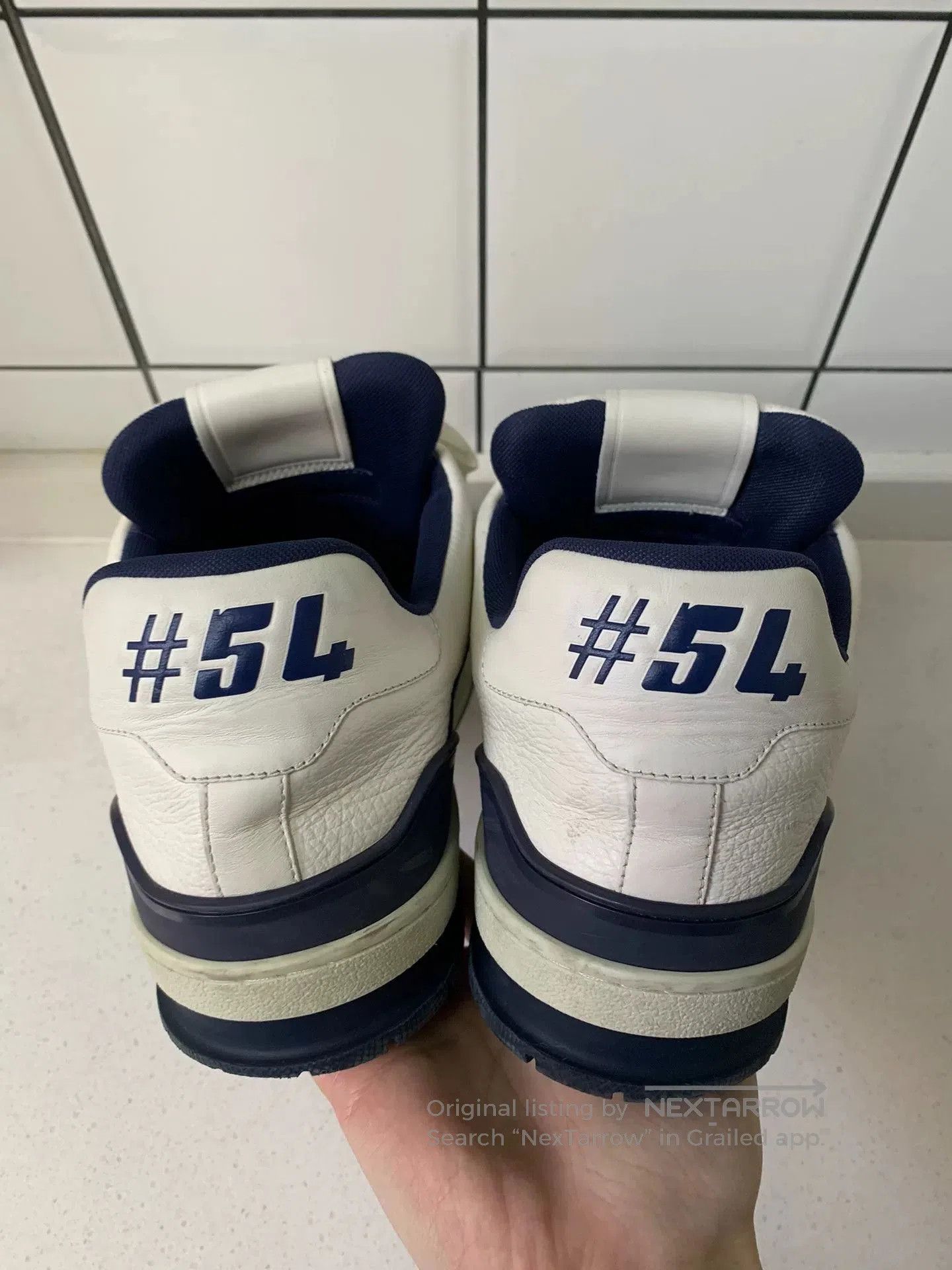 Louis Vuitton Louis Vuitton Trainer White Blue Cement. Size US 9 / EU 42 - 6 Thumbnail