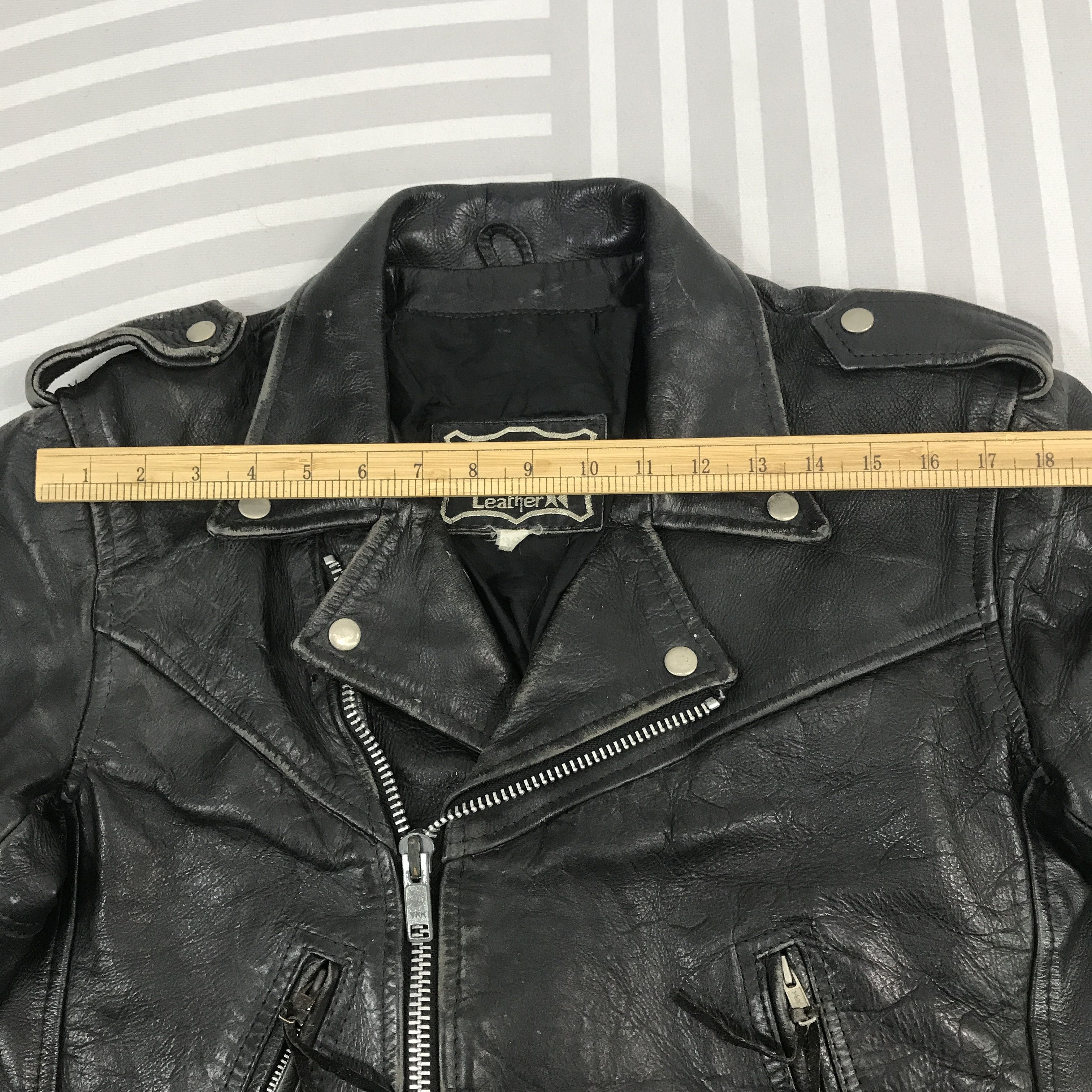 First MFG Co. × Vintage Vintage First Genuine Leather Double collar Jacket Size US S / EU 44-46 / 1 - 5 Thumbnail