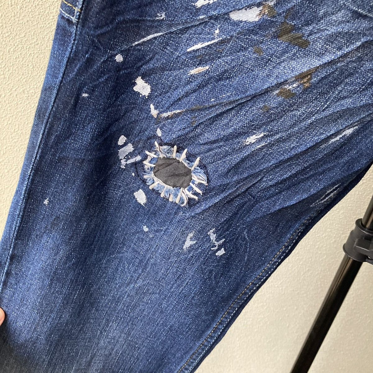 Vintage Avant Garde Denim Jeans Vintage Tim Burton Style Size US 29 - 7 Thumbnail