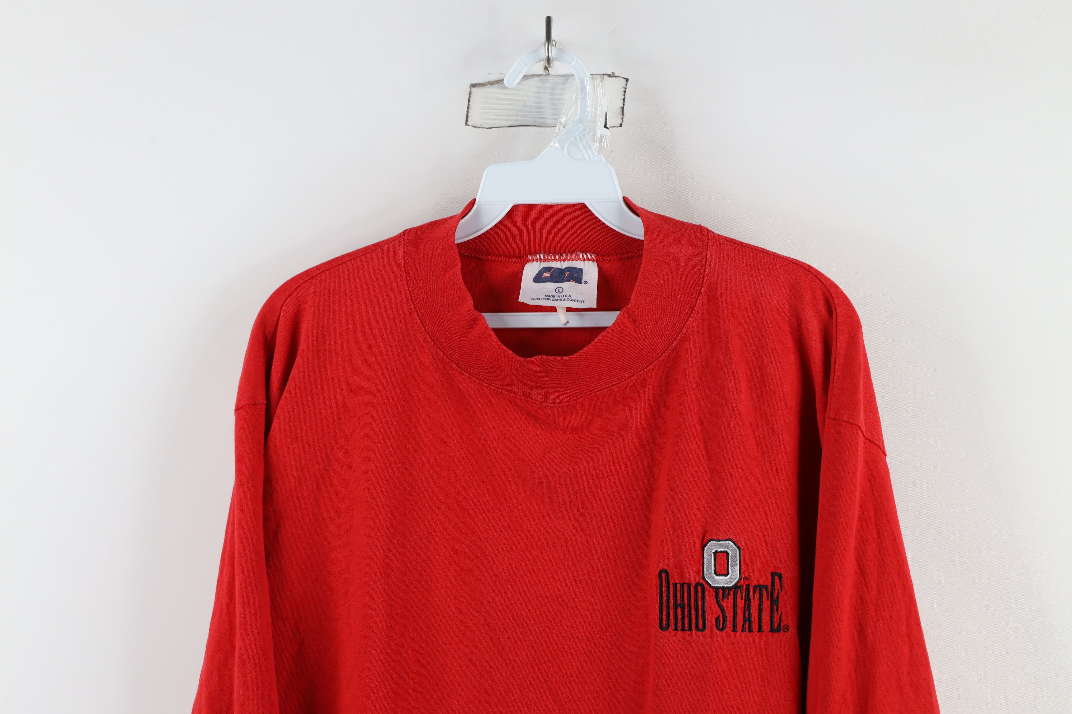 Vintage Vintage 90s University Mock Neck Long Sleeve T-Shirt US Size US L / EU 52-54 / 3 - 2 Thumbnail