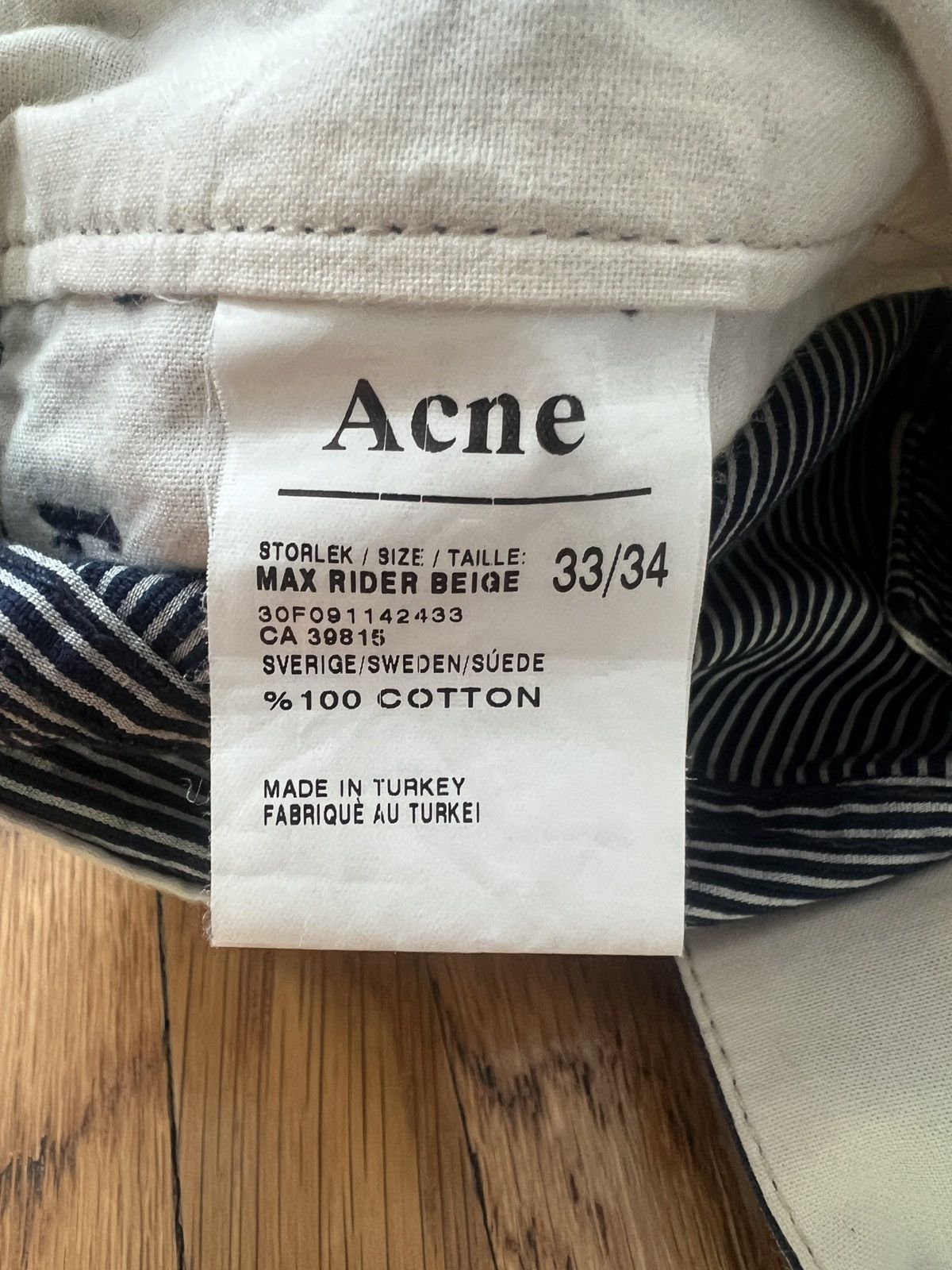 Acne Studios ACNE Pants Size US 33 - 4 Thumbnail