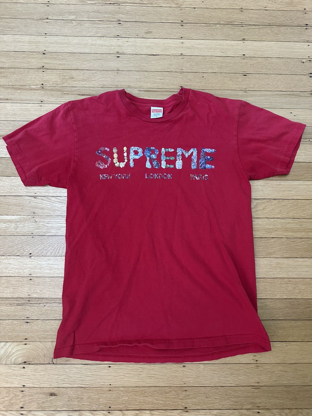 Supreme Supreme Crystals T-Shirt SS 18 New York London Paris Size US M / EU 48-50 / 2 - 1 Thumbnail