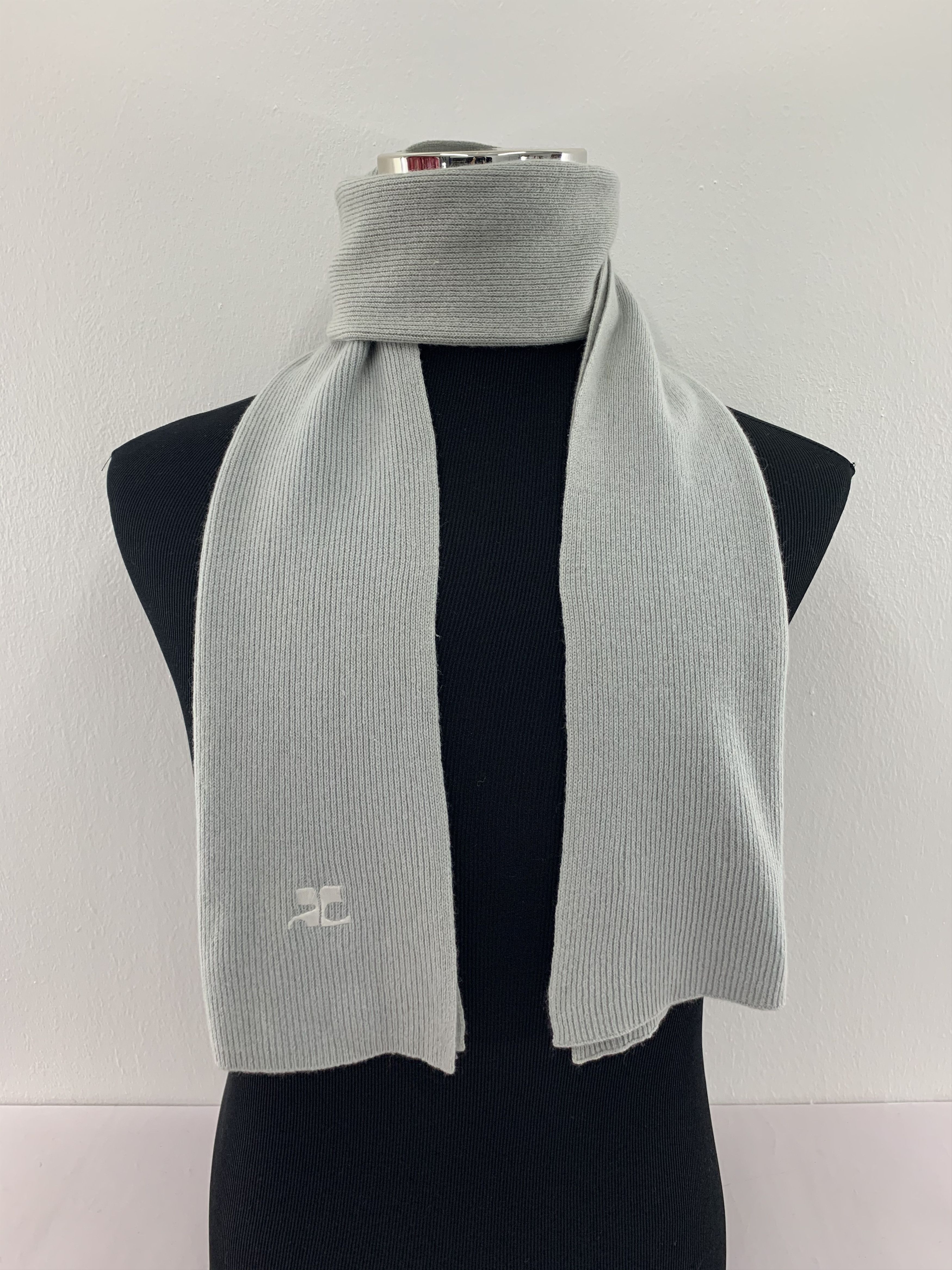 Courreges Courreges Scarf Wool Muffler Neck Wrap BL4365 Size ONE SIZE - 1 Thumbnail