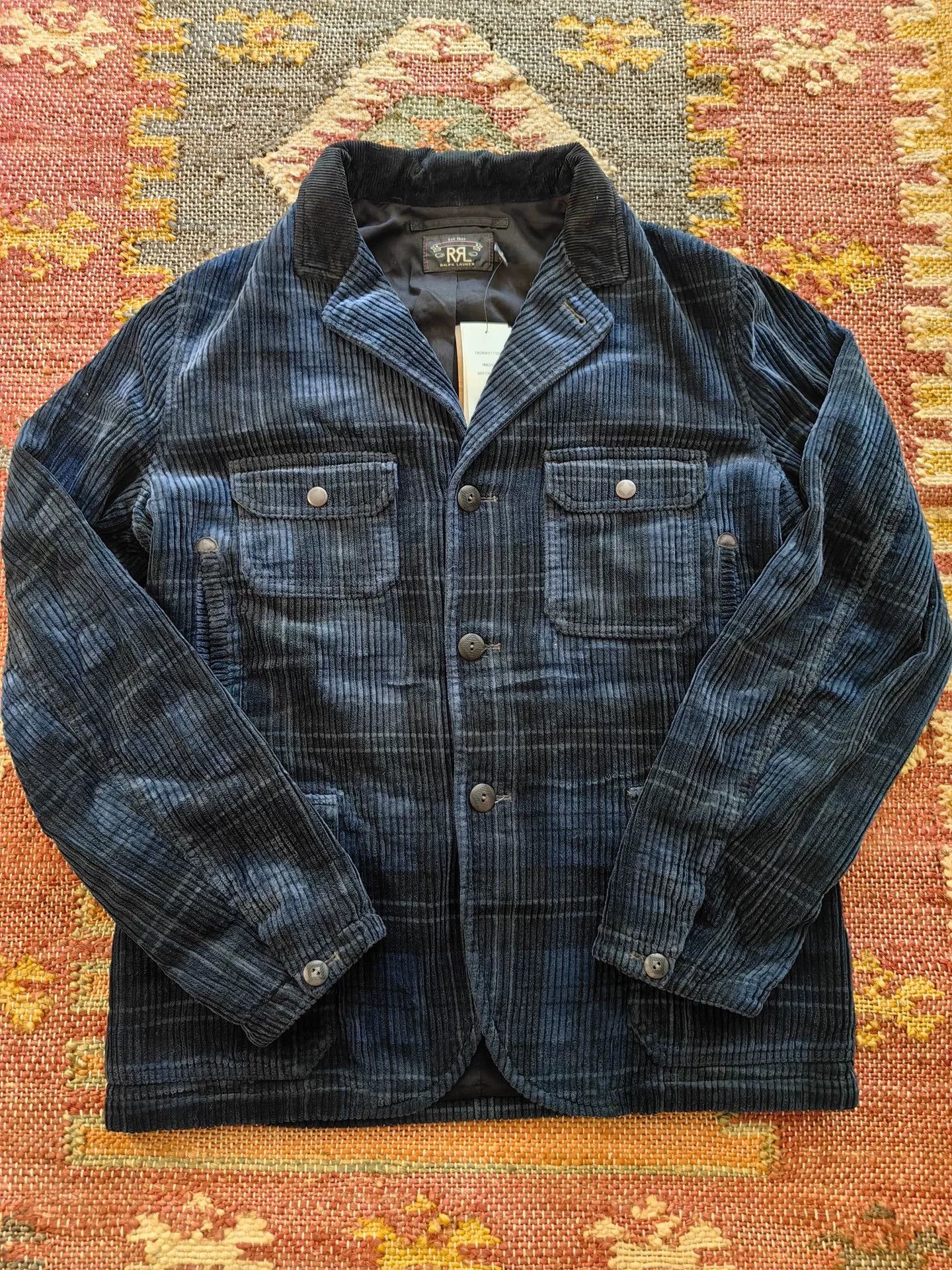 RRL Ralph Lauren RRL Shetland Wool Cotton Jacquard Jacket Size US M / EU 48-50 / 2 - 1 Thumbnail