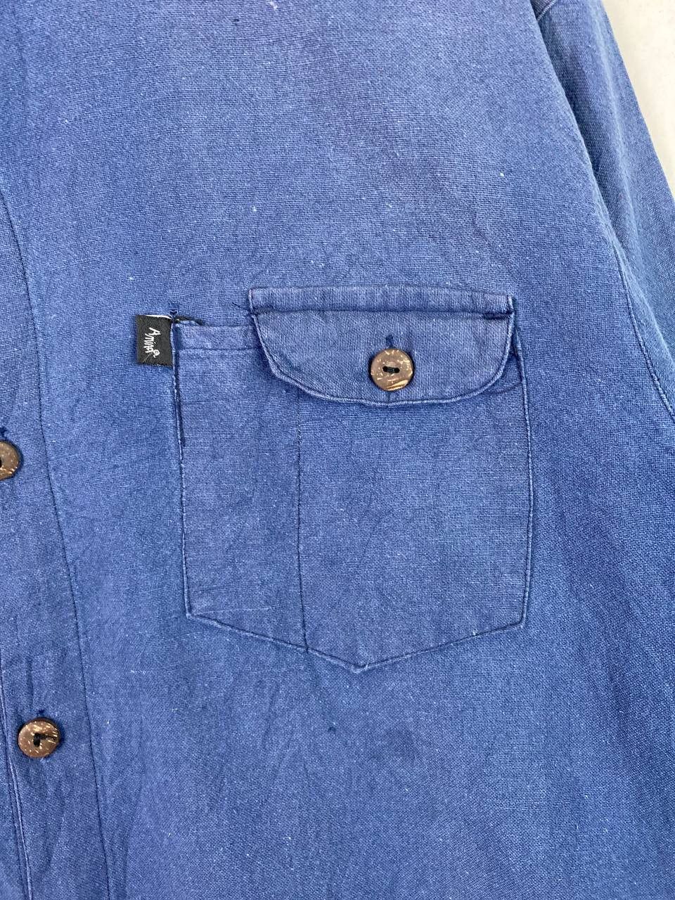 Japanese Brand amina japanese brands open collar shirt nice design Size US XL / EU 56 / 4 - 3 Thumbnail
