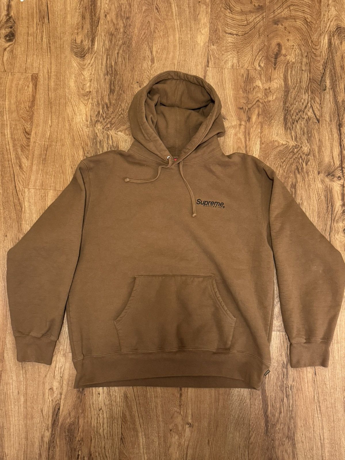 Supreme Supreme Worldwide Hooded Sweatshirt - Olive Brown Size US L / EU 52-54 / 3 - 2 Thumbnail