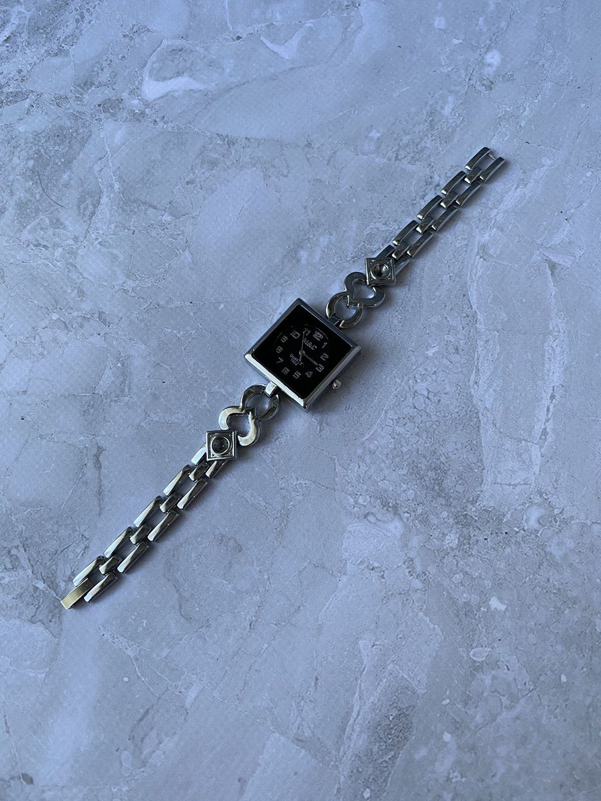 Japanese Brand × Vintage Futuristic Very Rare M&C Quartz 1922 Watch with Bracelet Size ONE SIZE - 7 Thumbnail