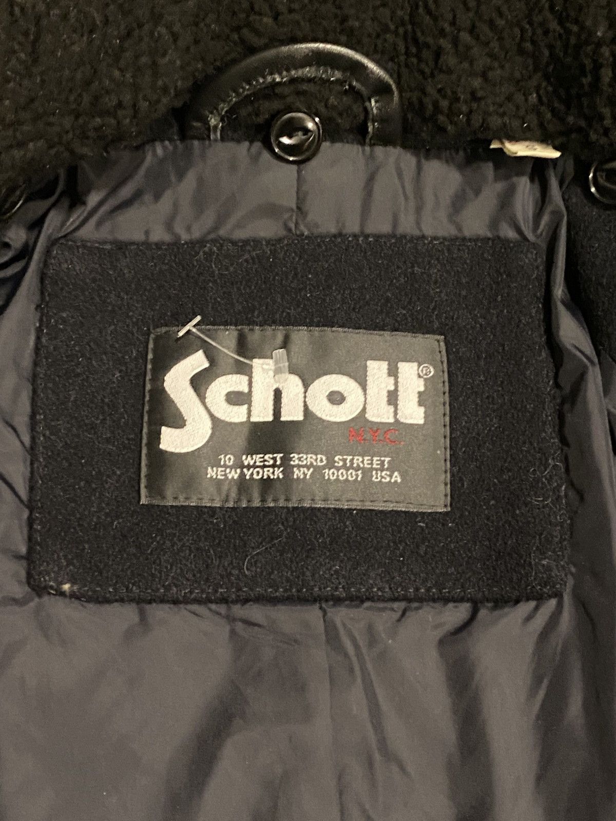 Schott × Vintage SCHOTT NYC CYCLONE 4 PEACOAT Size S / US 4 / IT 40 - 9 Thumbnail