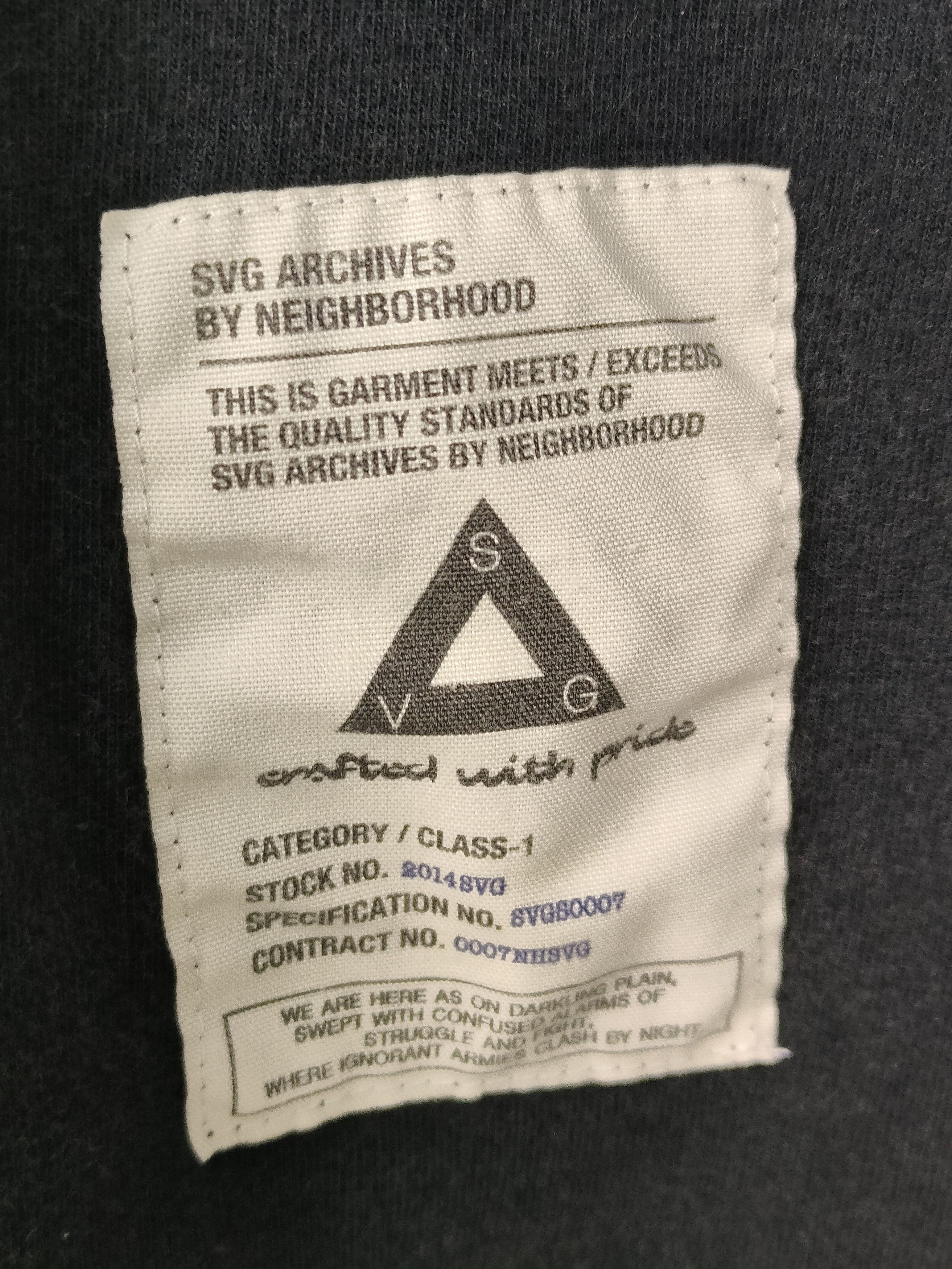 Neighborhood SVG Archives By Neighbourhood V Neck Shirt Size US M / EU 48-50 / 2 - 4 Thumbnail