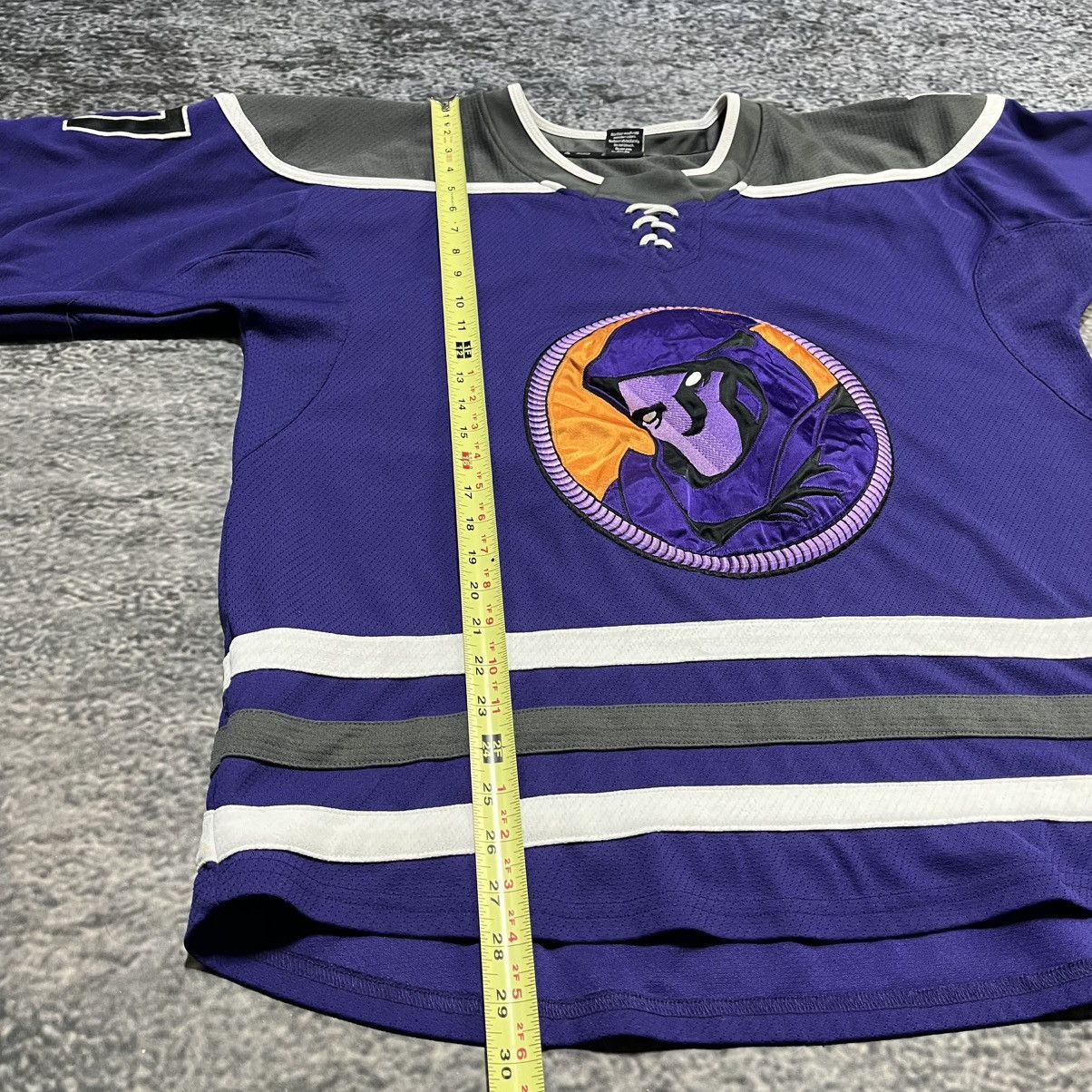 NHL YOUNGSTOWN PHANTOMS #17 YOUSKO HOCKEY JERSEY PURPLE LARGE Size US L / EU 52-54 / 3 - 11 Thumbnail
