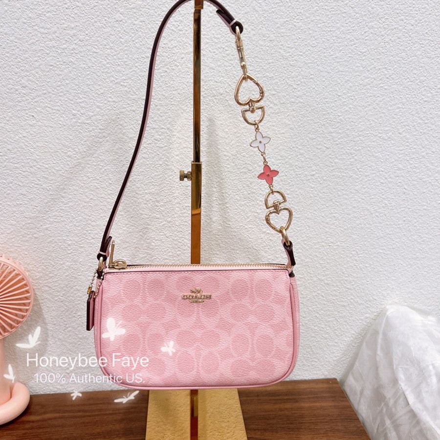 Coach NWT Coach Nolita 19 CW426 Powder pink plus extended chain Size ONE SIZE - 4 Thumbnail