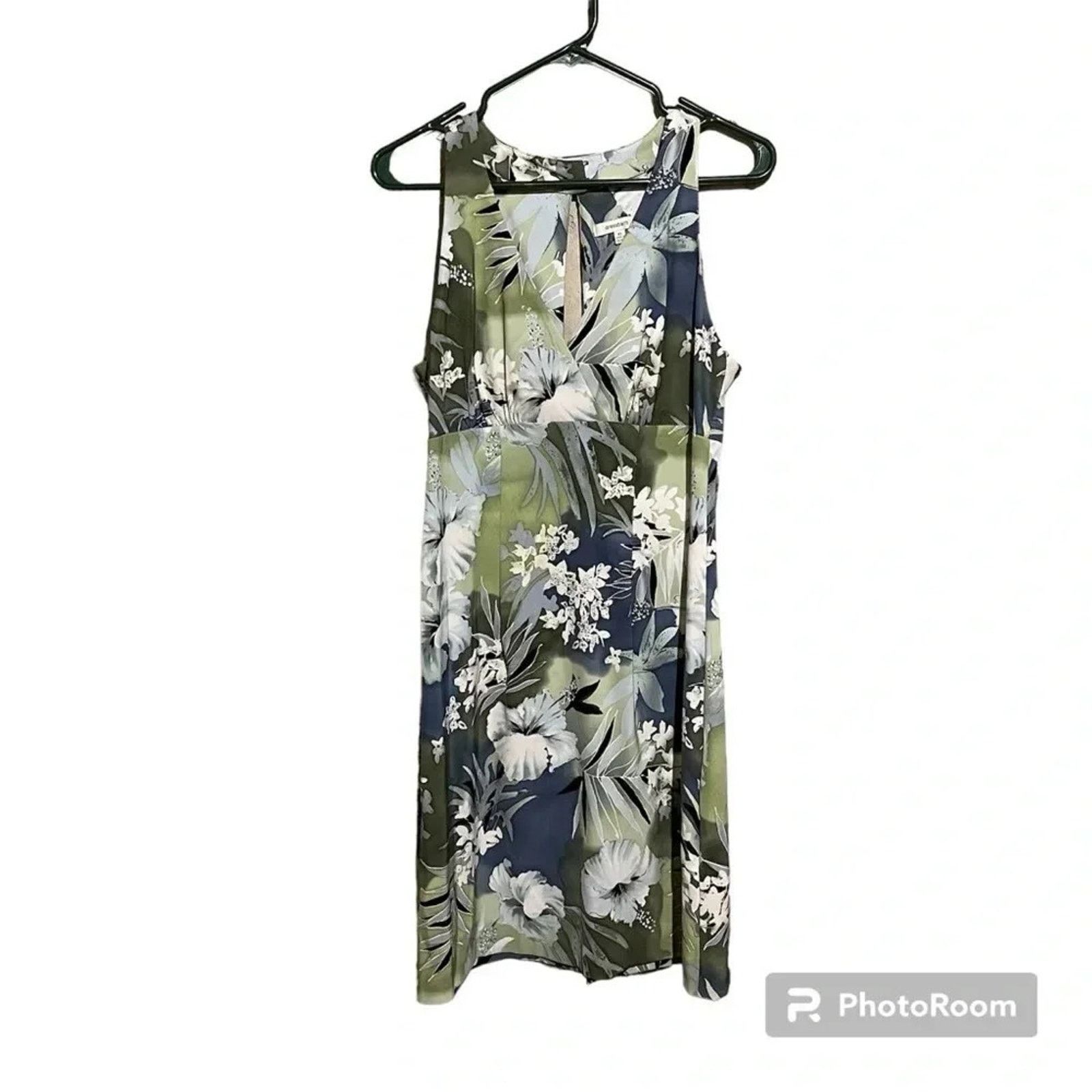 Other Dress Barn Sleeveless Floral Print Dress Sz 10 V Neck Size L / US 10 / IT 46 - 1 Thumbnail