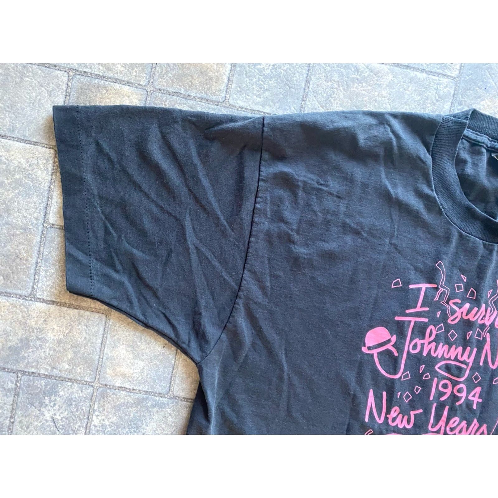 Fruit Of The Loom VINTAGE Fruit of the Loom T-Shirt Mens XL Black 1990s 90s Made In USA Short Sleeve Size US XL / EU 56 / 4 - 7 Thumbnail