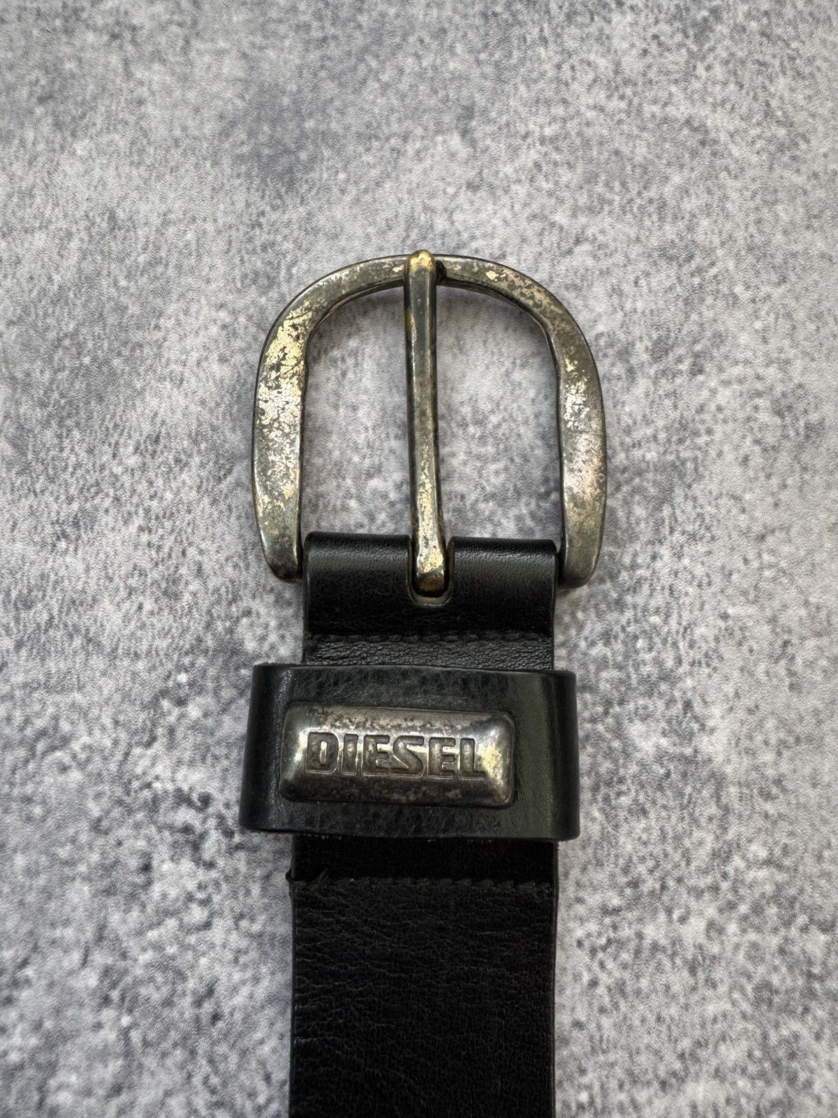 Diesel Vintage Diesel Leather Belt Big Logo 90s Y2K Size ONE SIZE - 3 Thumbnail