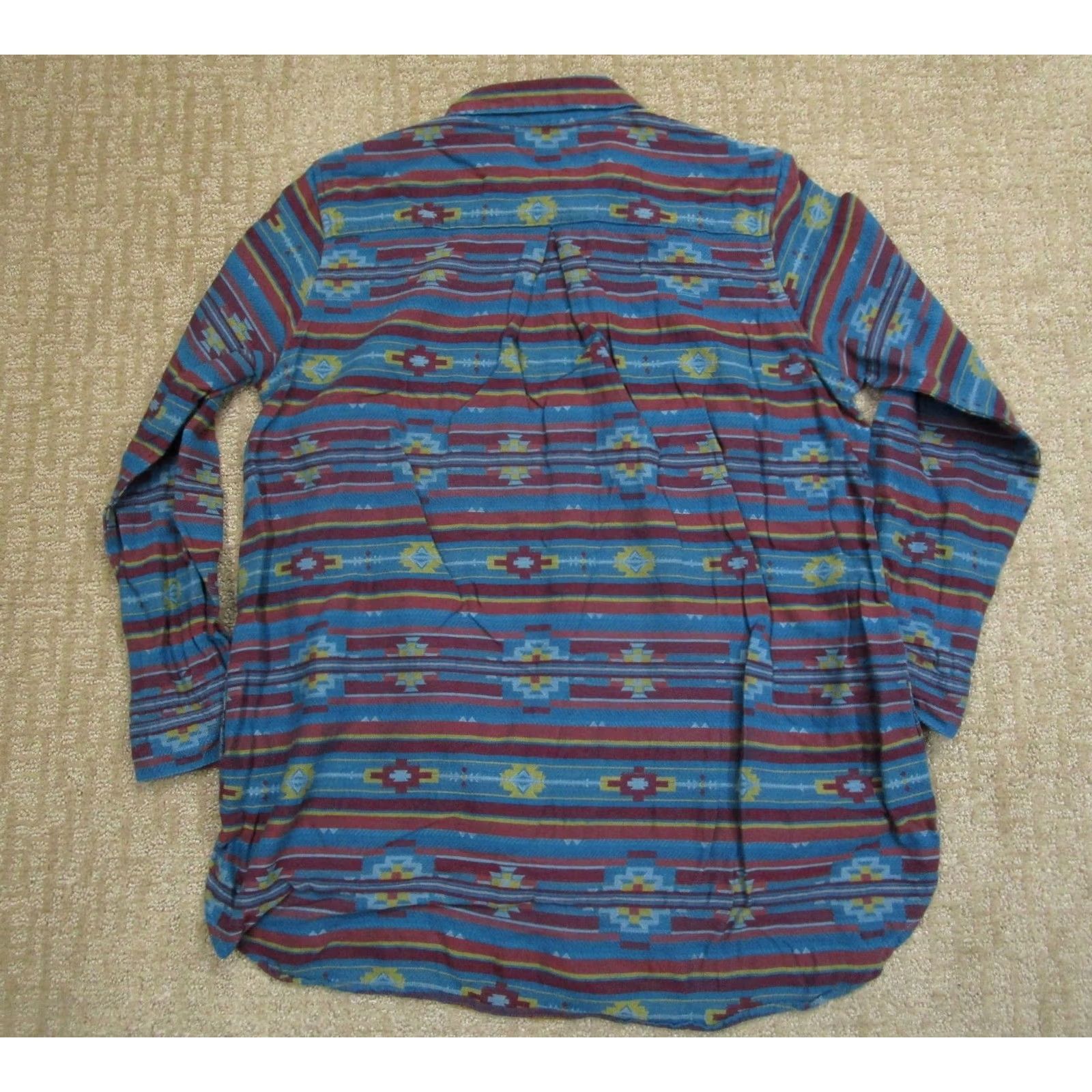 Ariat Ariat Shirt Women XL Blue Aztec Geometric Western Long Sleeve Button-Up Shirt Mens? Size XL / US 12-14 / IT 48-50 - 3 Thumbnail