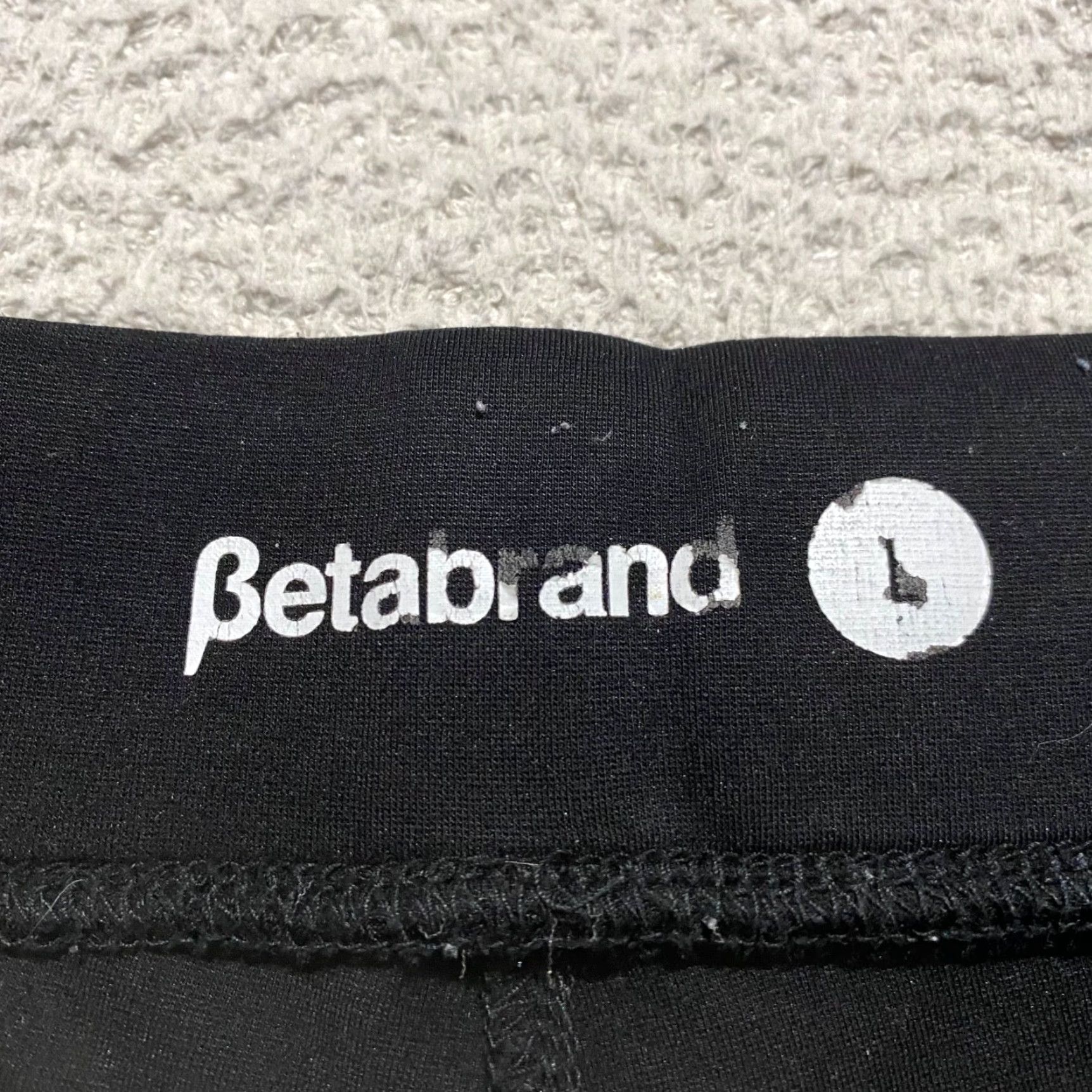 Vintage Betabrand Leggings Womens Large Ankle Solid Black Pockets Gym Training Yoga Running Tape: Athletic, Skinny Inseam 24 in Size 36" / US 14 / IT 50 - 3 Thumbnail