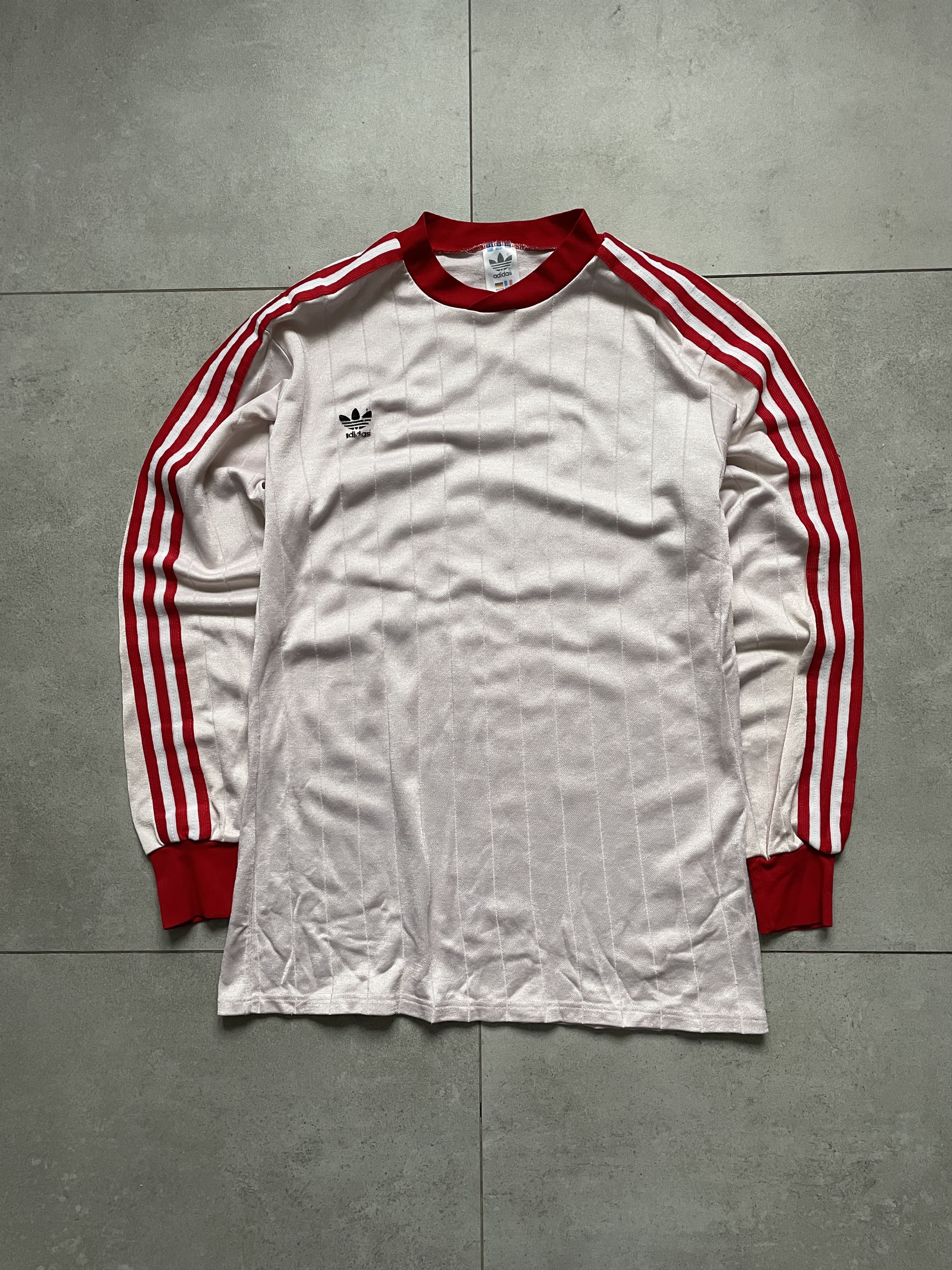 Adidas VINTAGE ADIDAS 90S 80S RED PINK BLOKECORE STRIPE JERSEY Size US M / EU 48-50 / 2 - 1 Thumbnail